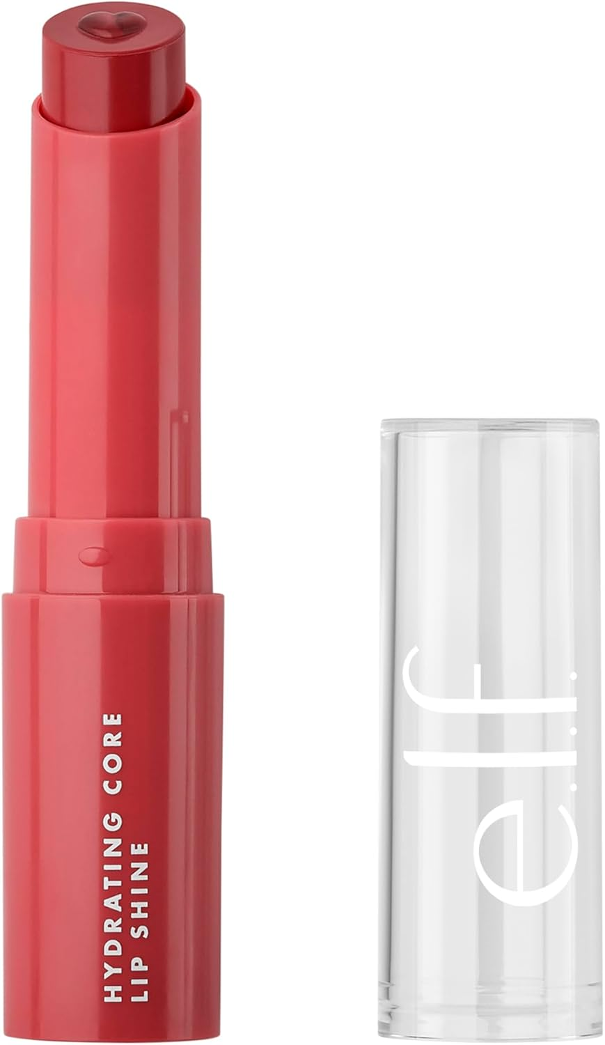E.L.F. Hydrating Core Lip Shine, Lip Balm for a Sheer Tint of Color & Soft Shine, Infused with Moisturizing Vitamin E, Vegan & Cruelty-Free, Lovely
