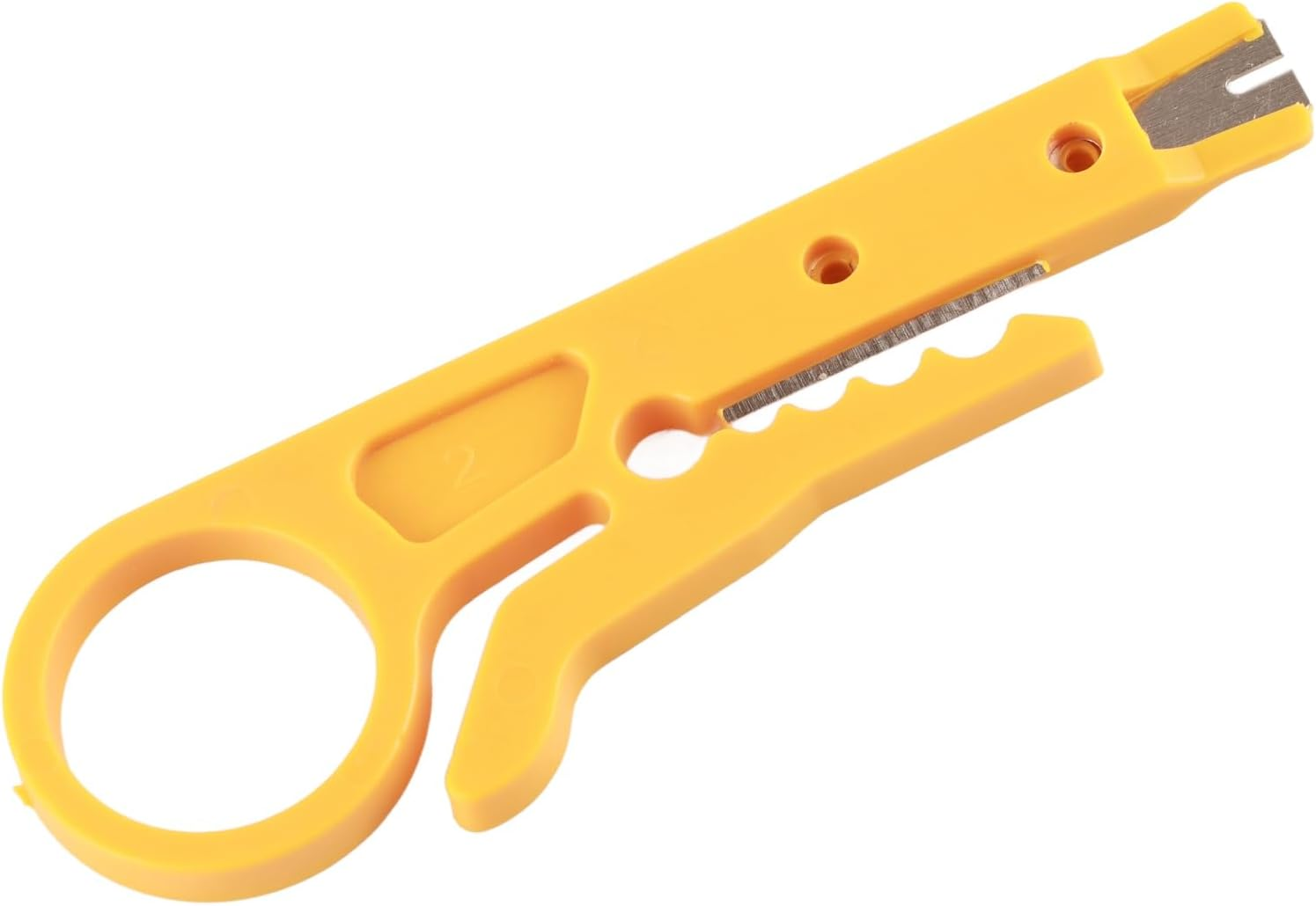 Fafeicy 5Pcs Wire Stripper Set, Mini Cable Stripping Tool for CAT5 Cat5E CAT6 Network Wires Crimping Tool for 3D Printer PTFE Tubes Portable Multi Function Kit