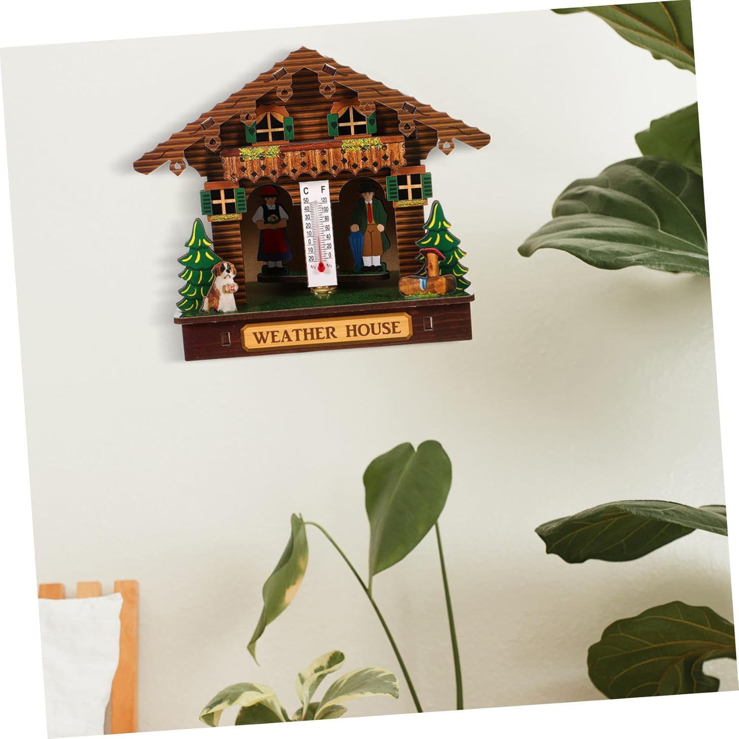 DECHOUS High Precision Wall Mount Thermometer Hygrometer Barometer Weather Station for Indoor Use Accurate Temperature Humidity Monitor with Stylish Design for Home Office Garage image number 4