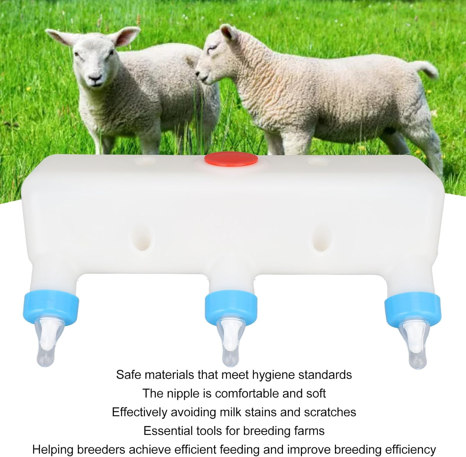 3 Pacifier Small Animal Milk Feeder, Piglet Puppy Baby Lamp Goat Milk Feeder, Calf Feeding Bottle, Animal Nursing Machine, Puppyfeeder for Multiple Puppies image number 5