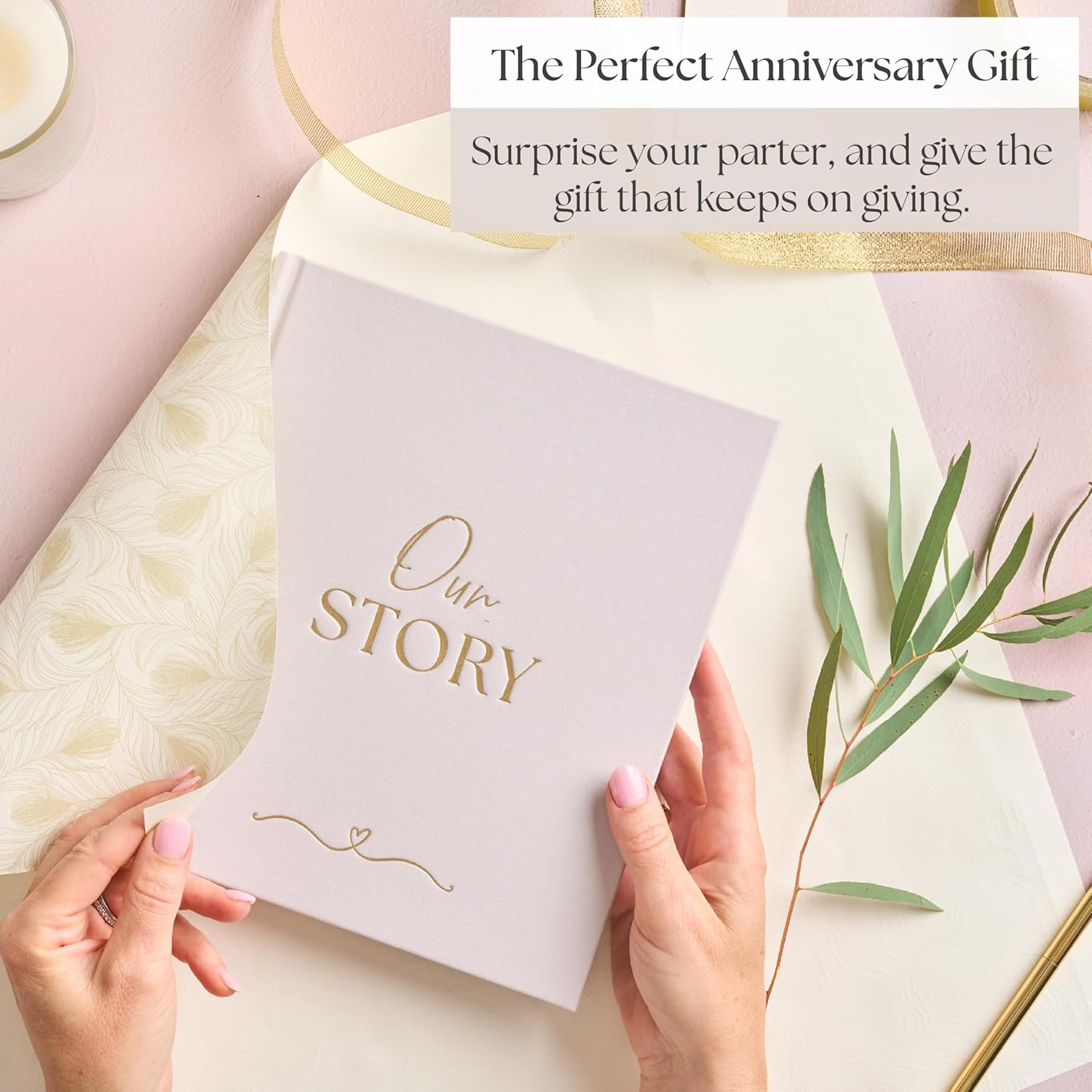 Anniversary Journal for Couples | 1 Year Anniversary Scrapbook & Photo Album Book | from 1St to 75Th Wedding Anniversaries | Paper Gifts for Husband or Wife | Grey image number 6