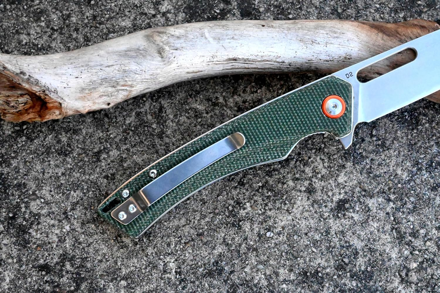 EDC Pocket Knife-Pocket Knife-Micarta Handle-D2 Steel-Folding Knife for Edc-Everyday Carry Knife for Men and Women-Indoor/Outdoor Gift image number 3