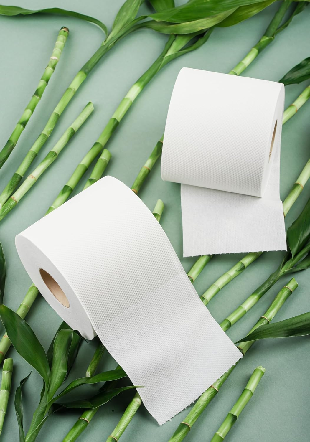 Premium 3-Ply, 100% Bamboo Toilet Paper, 32 Rolls Pack, More than Double Length - Ultra Soft and Mega Strong with 400 Sheets per Roll image number 2