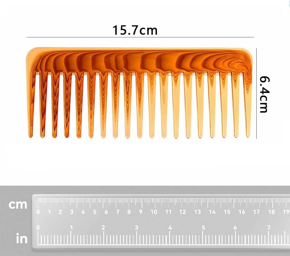 Wide Tooth Detangling Comb, 2-Pack, for Wet and Dry Curly Hair, Thick and Wavy Hair image number 3