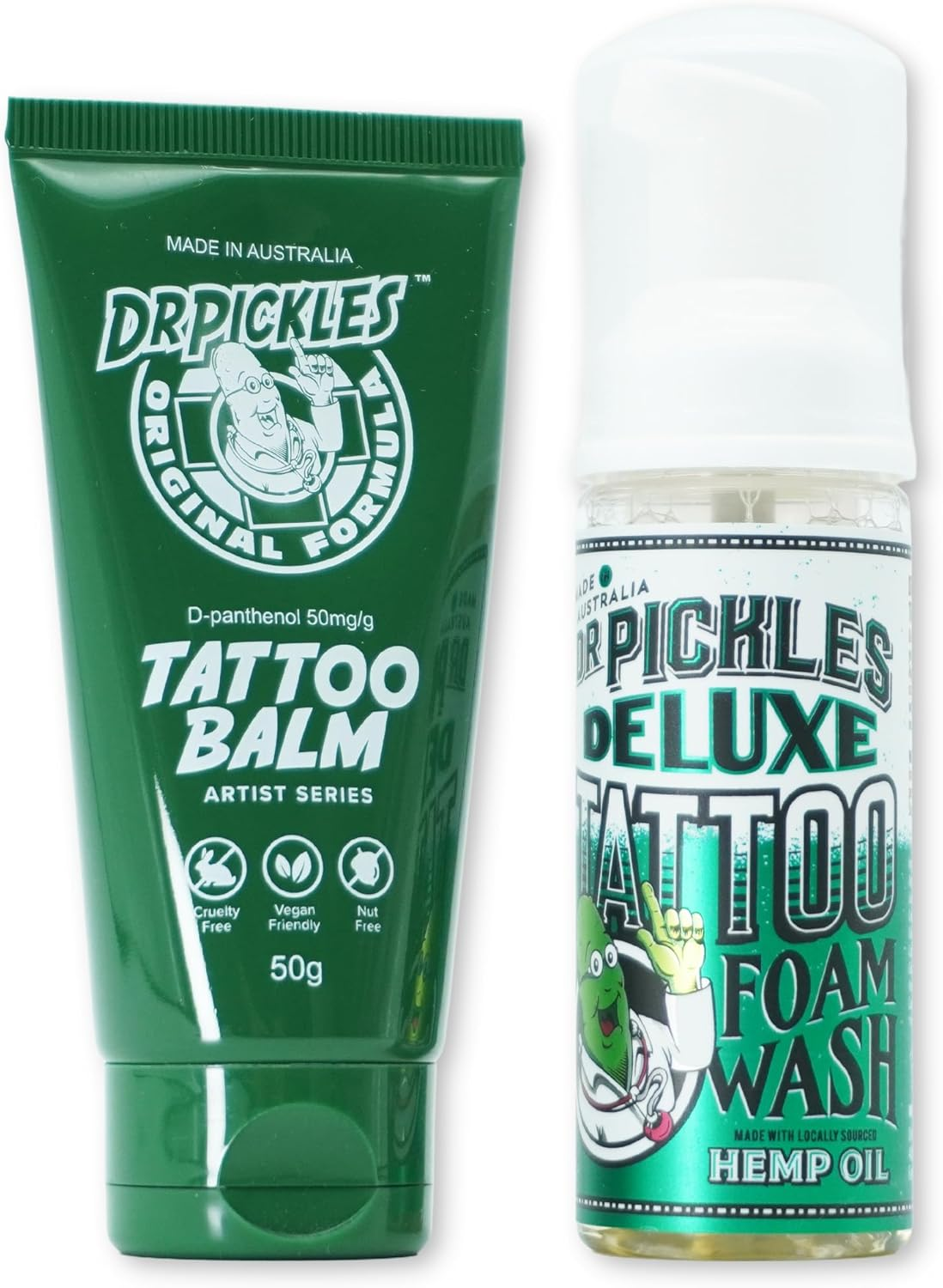 Dr Pickles Tattoo Balm and Foam Wash Bundle