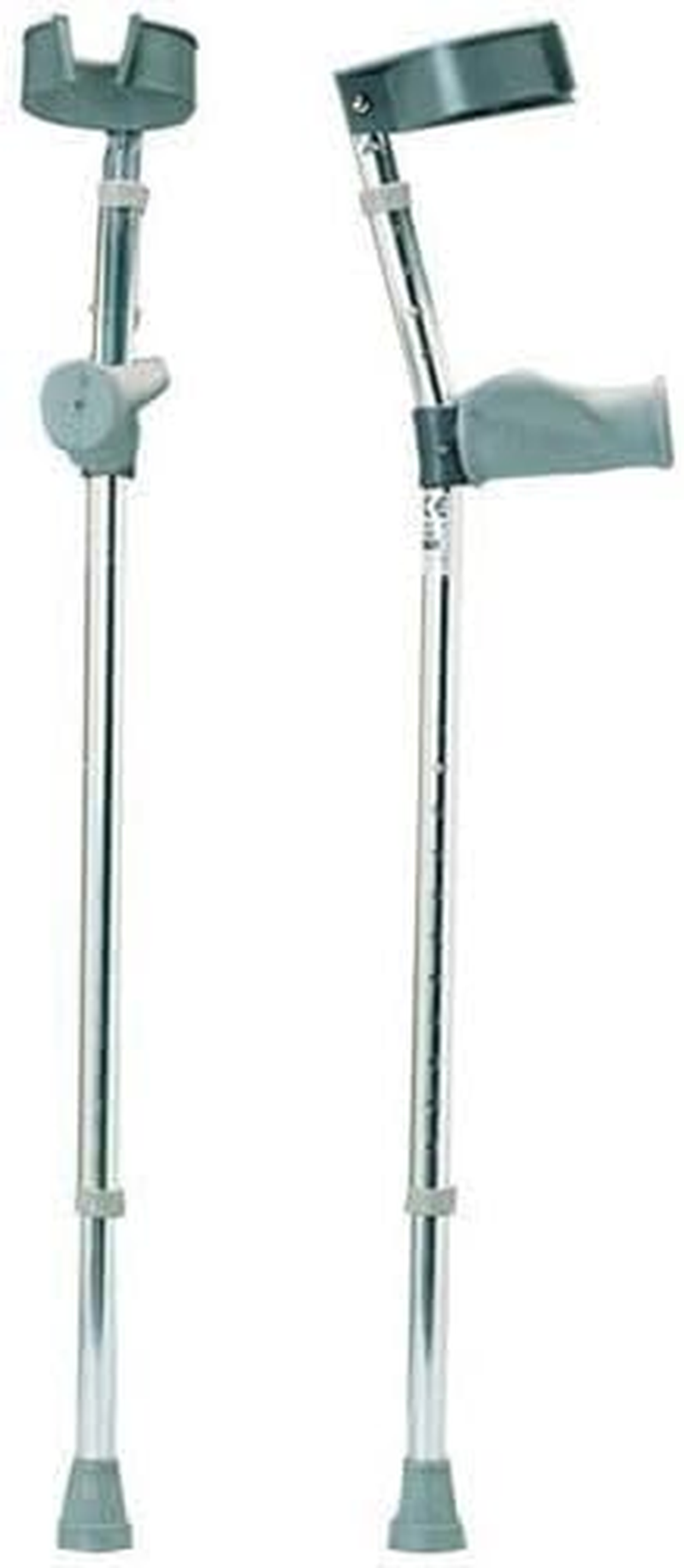 Premium Ergonomic Adjustable Forearm Elbow Crutches Pair, 2Pcs, Crutch Set 160Kg Tolerance, Canadian Forearm Crutches for Adults, Medical Grade - Adult (5'3" to 6'1") image number 3