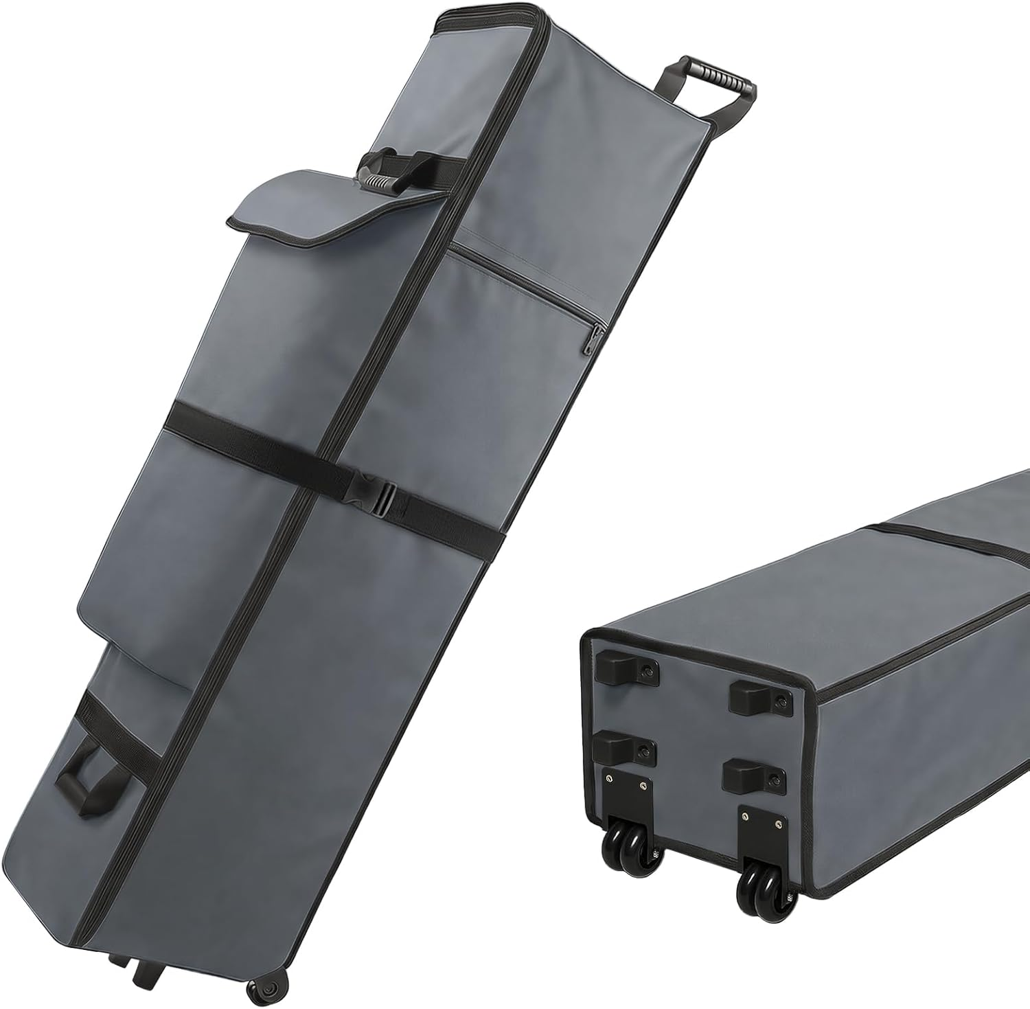 10 X 10 X 62In Canopy Roller Bag for Pop up Canopy Tent with Sturdy Handles and Pocket, Wheeled Storage Bag for 10 X 10 Canopy Tent, Tent Bag Replacement Part, 800D Waterproof Oxford Fabric image number 5