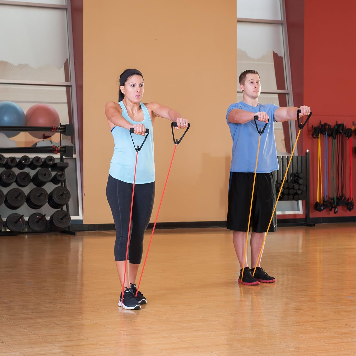 Black Mountain Products Exercise Single Resistance Band with Door Anchor and Starter Guide image number 3