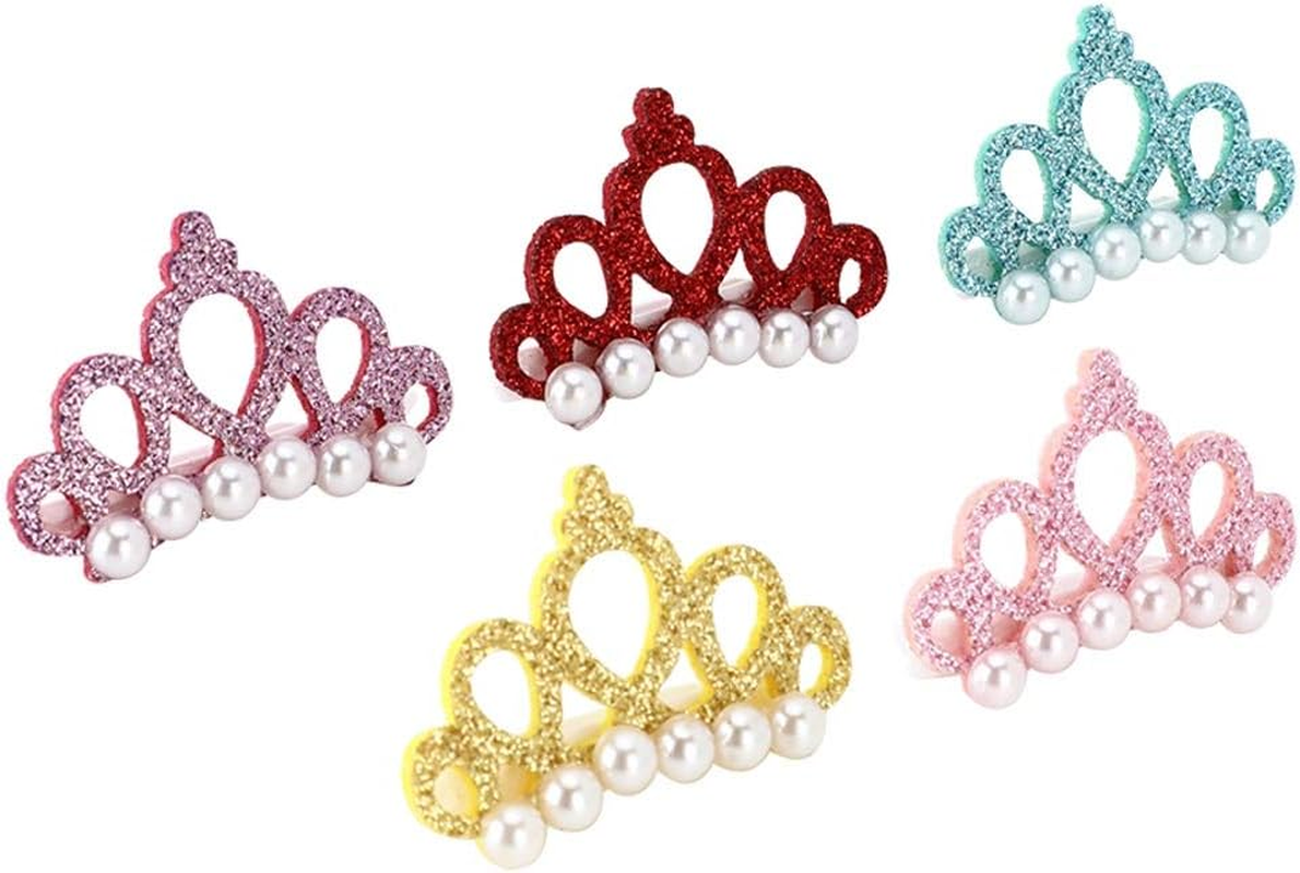 EVTSCAN 25Pcs Pet Crown Hair Clip Hairpin Grooming Accessories for Cat Medium Small Dog image number 3