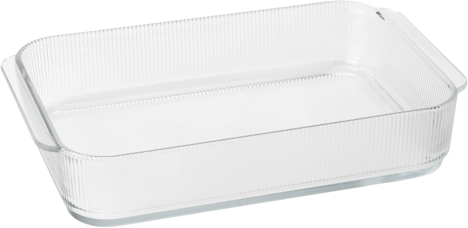 Stelton Pilastro Ribbed Oven-Safe Glass Bowl, Casserole Dish for Lasagne, Gratin, Pastries, Transparent, Dishwasher Safe, L 40.8 Cm image number 1