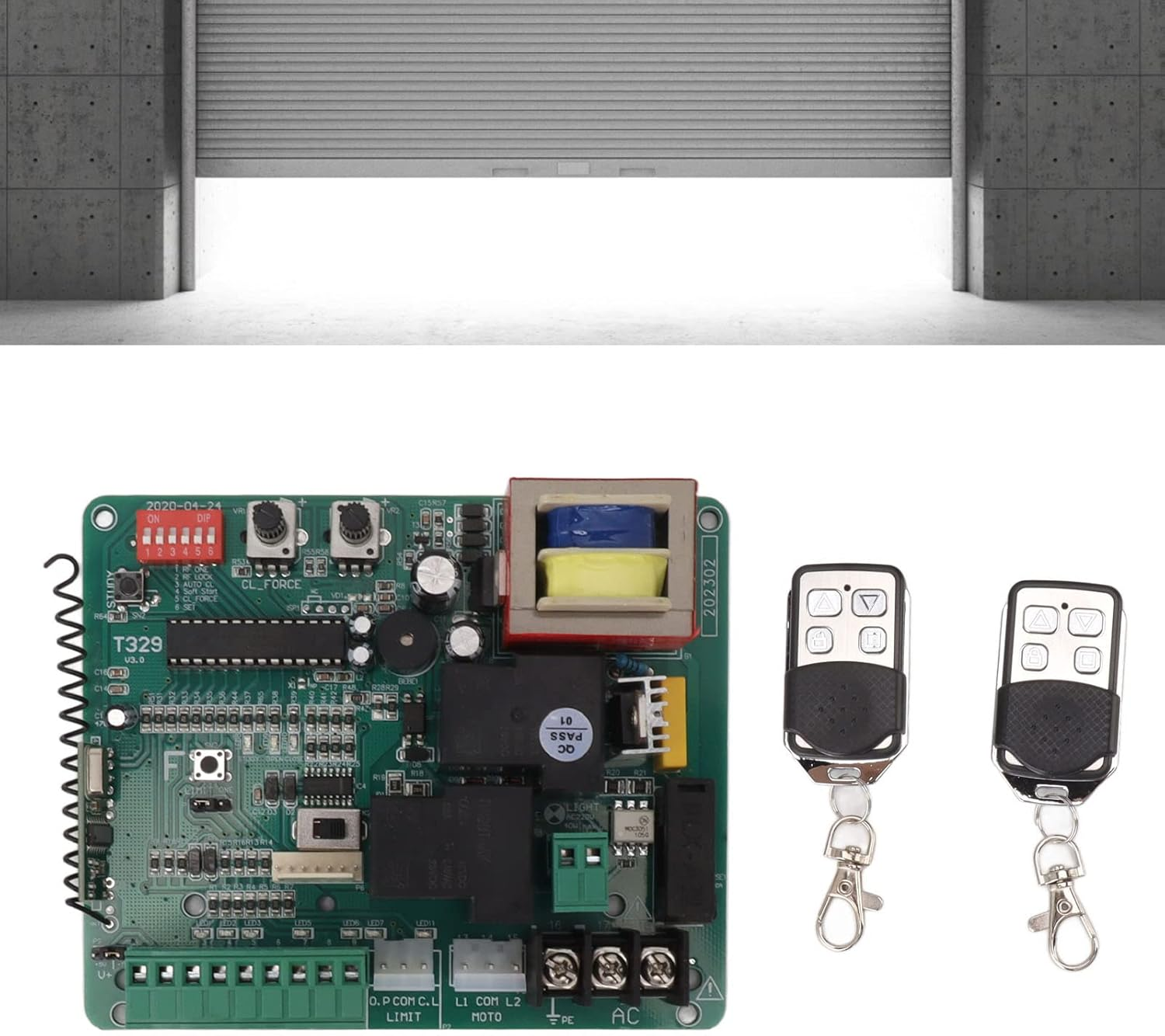 Control Board for Sliding Gate Motor, Remote Control Electric Door Motor Circuit Board with LED Indication, Door Opener PCB Circuit Control Board for Electric Automatic Gate image number 5