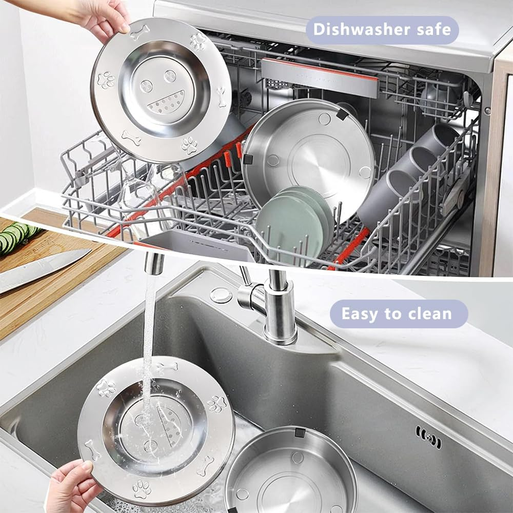 No Spill Pet Water Dispenser, No Splash Dog Water Bowls, Stainless Steel Slow Drinking Bowl, Vehicle Carried Travel Bowl for Dogs, Cats and Pets image number 5