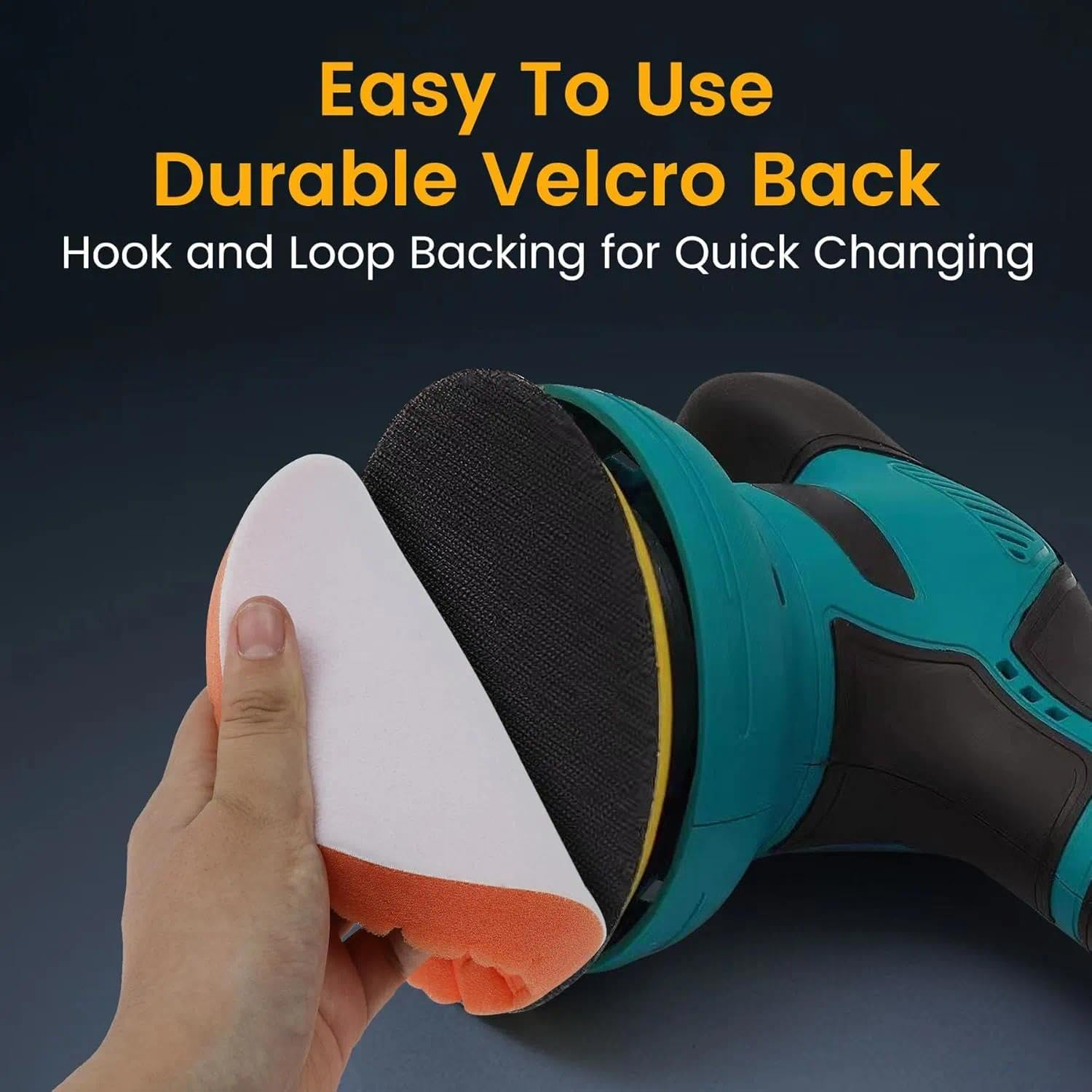 Buffing Polishing Pads 7 Inch - 7Pcs 180Mm Face for 7 Inch Backing Plate, Car Compound Buffing Sponge Pads and Woolen Cutting Polishing Pad Kit