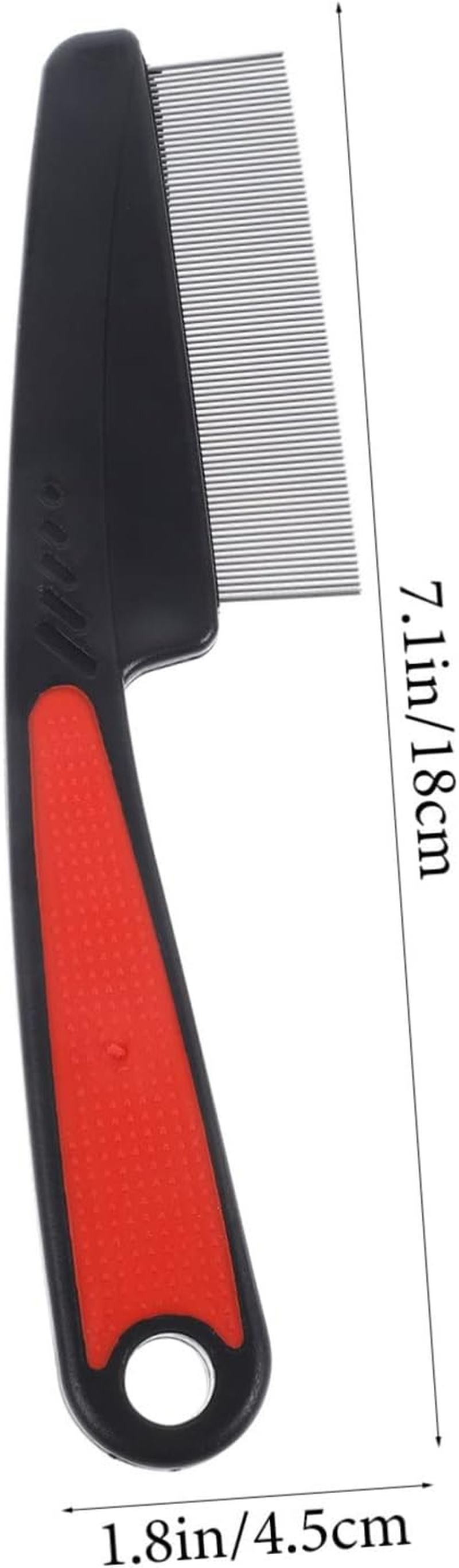 CANIGHT Professional Fine Tooth Comb for Dandruff Scalp Brush Metal Hair Pick for Women Men Kids image number 4