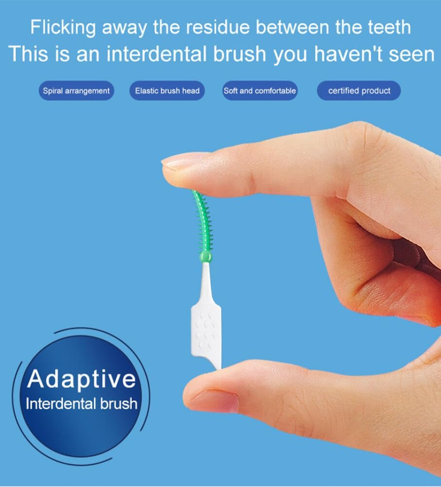 300PCS Soft Toothpick, Dental Toothpicks Brush between Teeth, Disposable Dental Picks FLOSS for Teeth Cleaning, Interdental FLOSSER Picks Teeth Cleaning Tool with Portable Case for Adult and Children