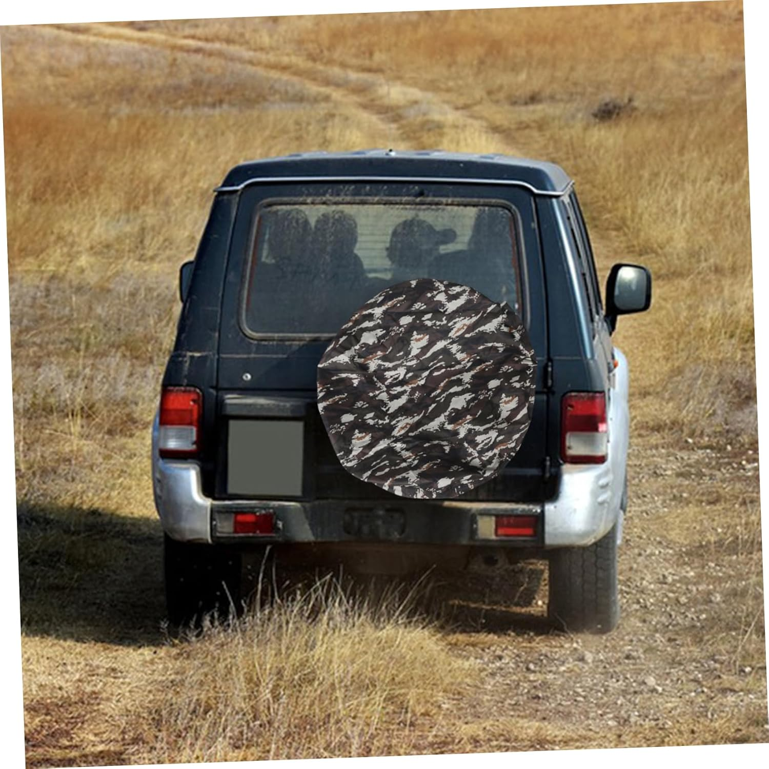Beatifufu Spare Tire Wheel Protectors Oxford Cloth Camo Tire Cover Uv Protection Fit for SUV Rv Travel Outdoor image number 4