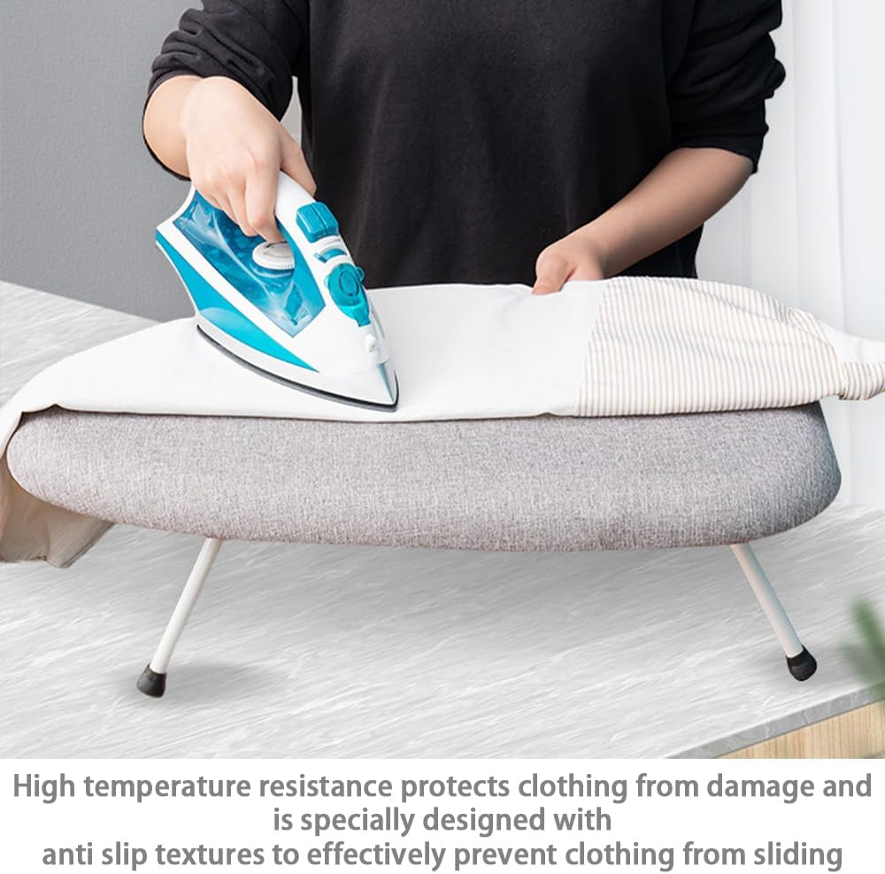 Tabletop Ironing Pad, Portable Board, Desk Ironing Pad,Folding Ironing Board,Dual Purpose Ironing Board,For Laundry Room Sewing Room Travel for Home Use, Convenient Storage image number 5