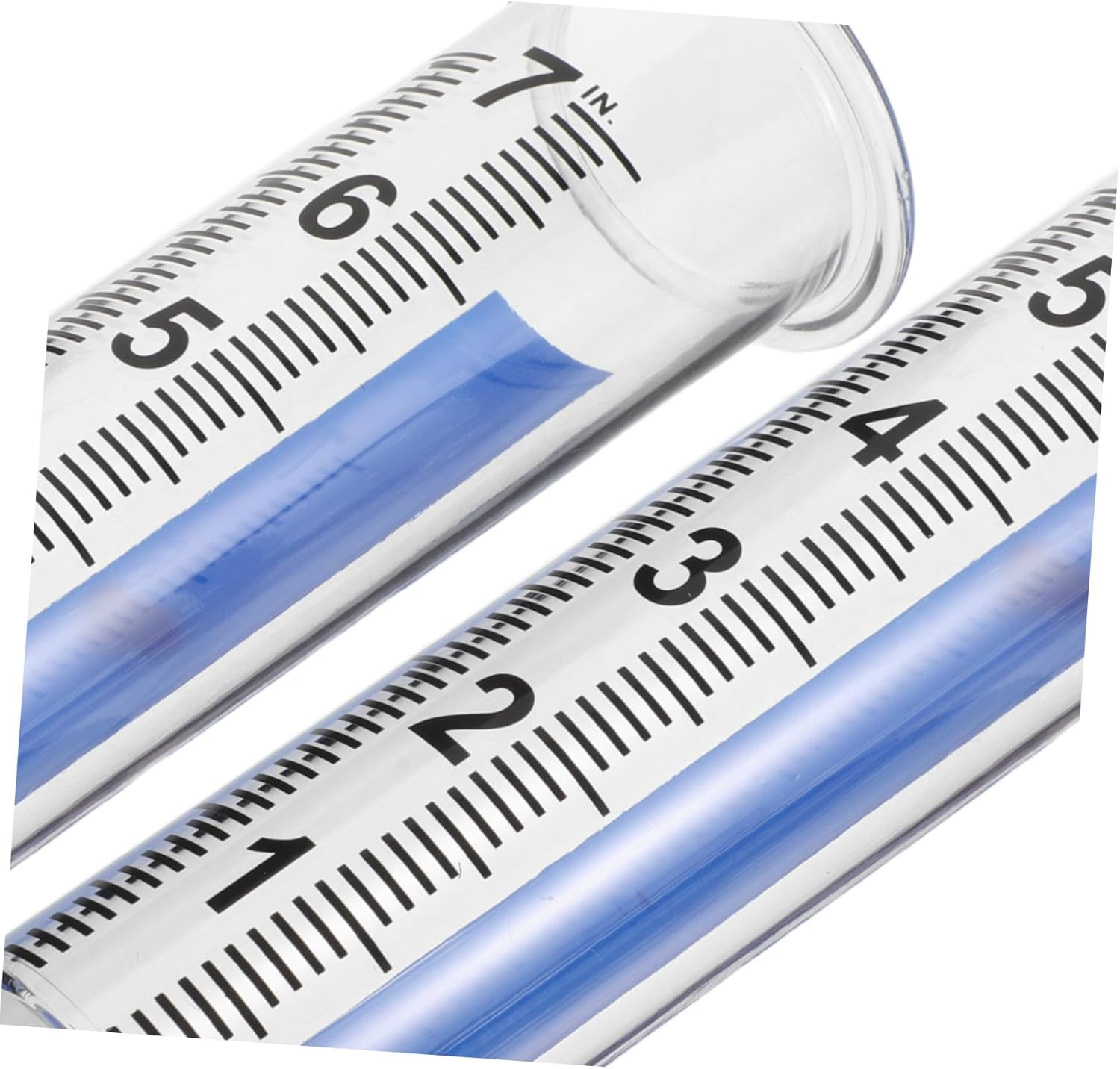 4PCS Outdoor Rain Gauge Tubes Transparent Plastic Replacement Measuring Tools for Garden with Windproof Design and High Optical Clarity image number 2