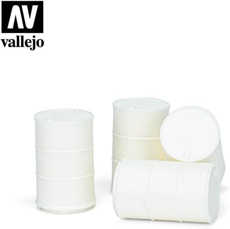 Acrylicos Vallejo S.L. Tabletop Supplies Modern Fuel Drums Diorama Accessory Modelling Kit
