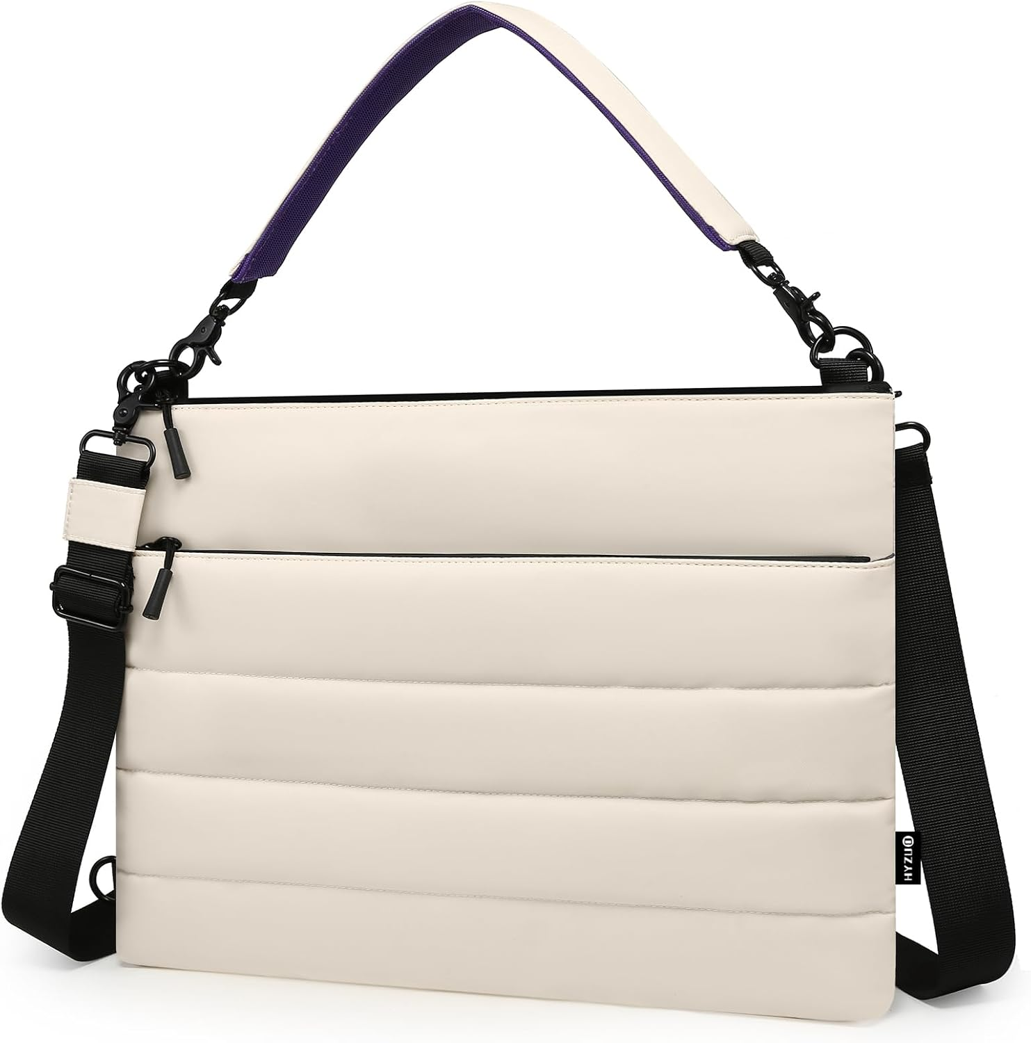 HYZUO 13.3-14 Inch Laptop Sleeve Bag for Macbook Pro 14 M5-M1, Macbook Pro/Air 13, 13" 13.3" Dell/Hp/Lenovo/Asus/Acer/Samsung Notebook, Women Dual Shoulder Bags Work Daily Handbag, Ash Blue