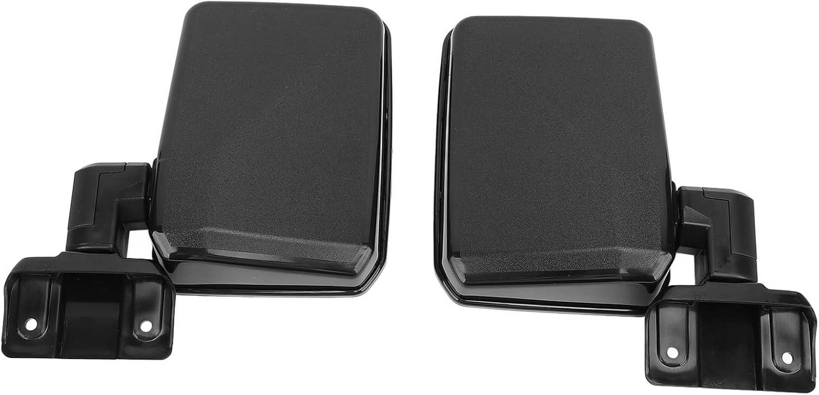 Left Right Door Mirror Set Clear Vision Rearview Mirrors Replacement for Landcruiser 70 75 78 Series 1985-2013 (Long)