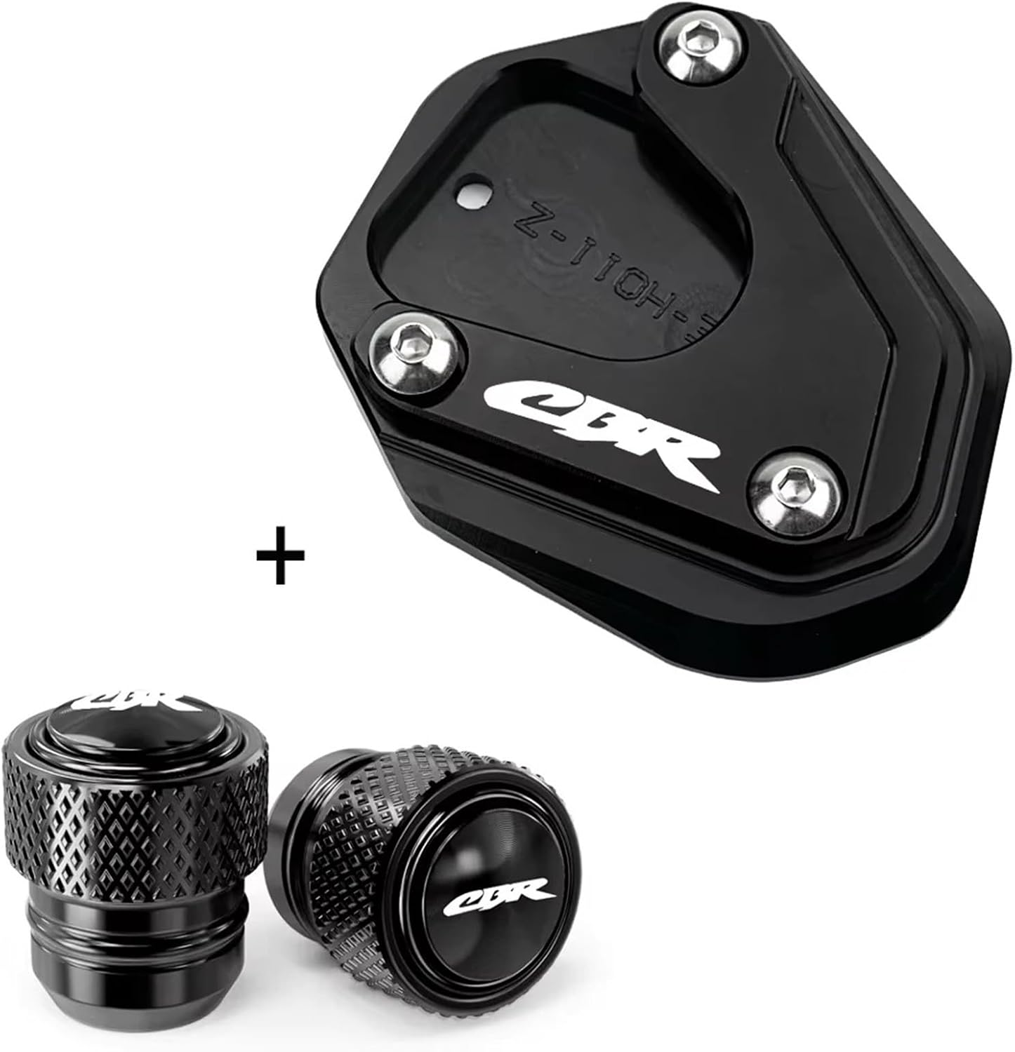 MKDRSRU Fit for H0Nda CBR650R CBR650F CBR 650R 650F CBR500R CBR300R 2014-2024 2025 Motorcycle Kickstand Extension Pad Side Stand Foot Plate(1 Pcs-Red) image number 5