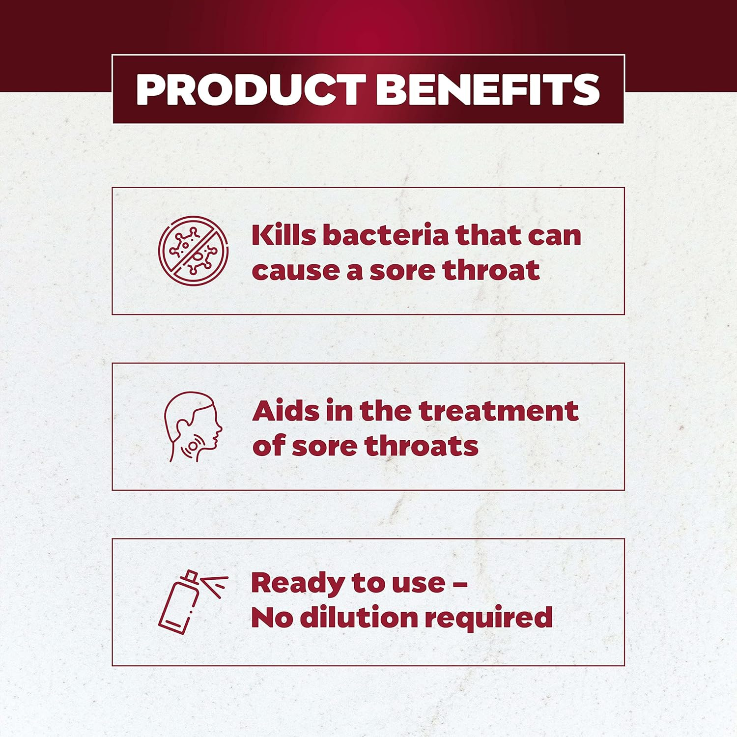 Betadine Ready to Use Sore Throat Gargle, Kills Bacteria That May Cause a Sore Throat, 120Ml