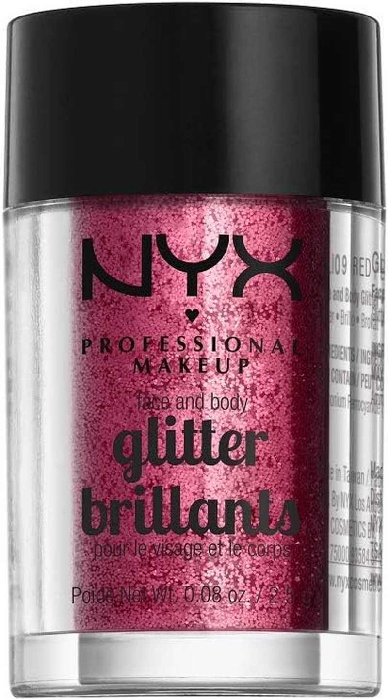 NYX PROFESSIONAL MAKEUP Face & Body Glitter, Crystal