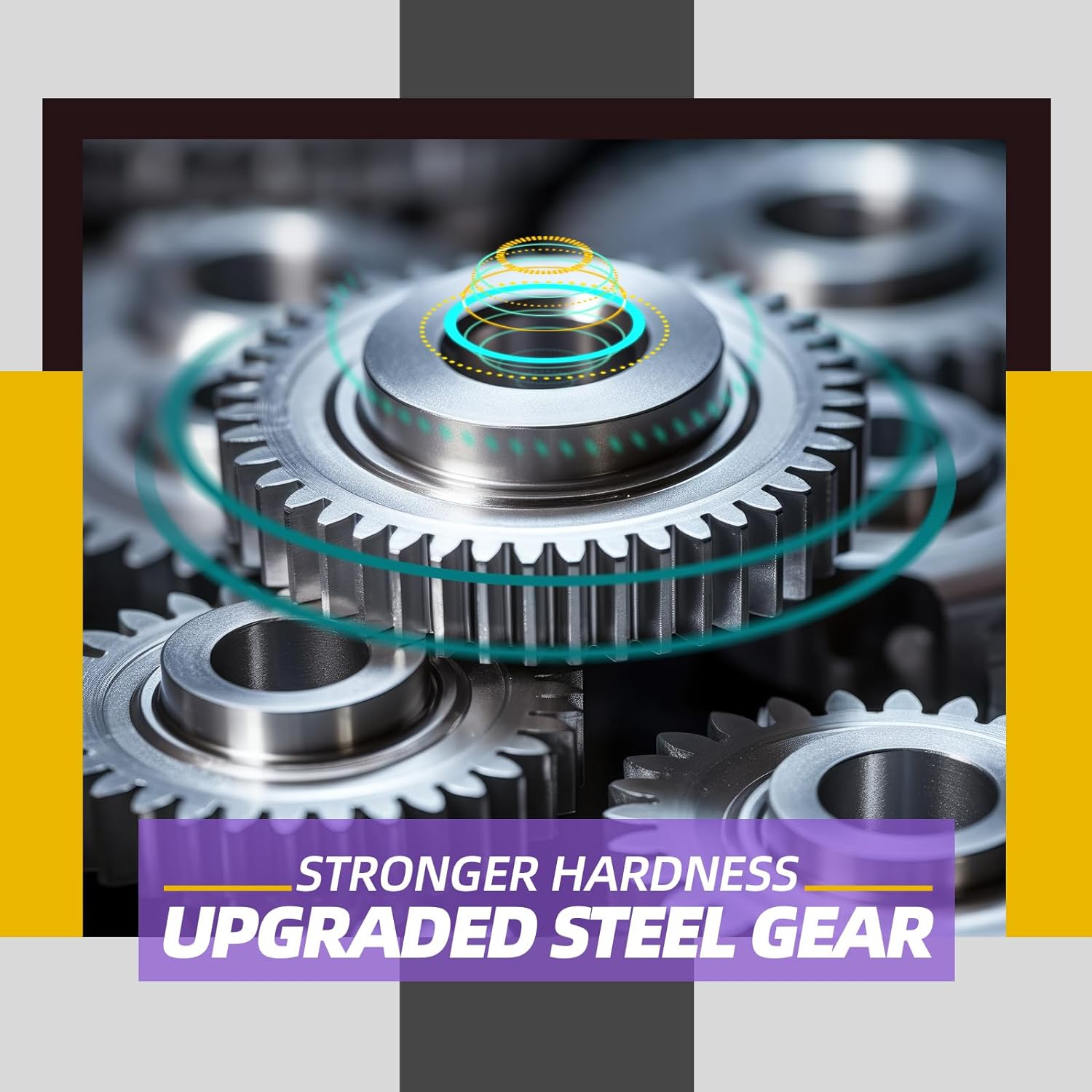 Steel Gear 5742N New Starter Fit for Briggs and Stratton 7 HP-18 HP 1972-2002 16 Teeth 497595 391423 390838 392749 394805 491766 497594 693054 SBS0001 41022003 41022003R 41022052 5742 image number 3