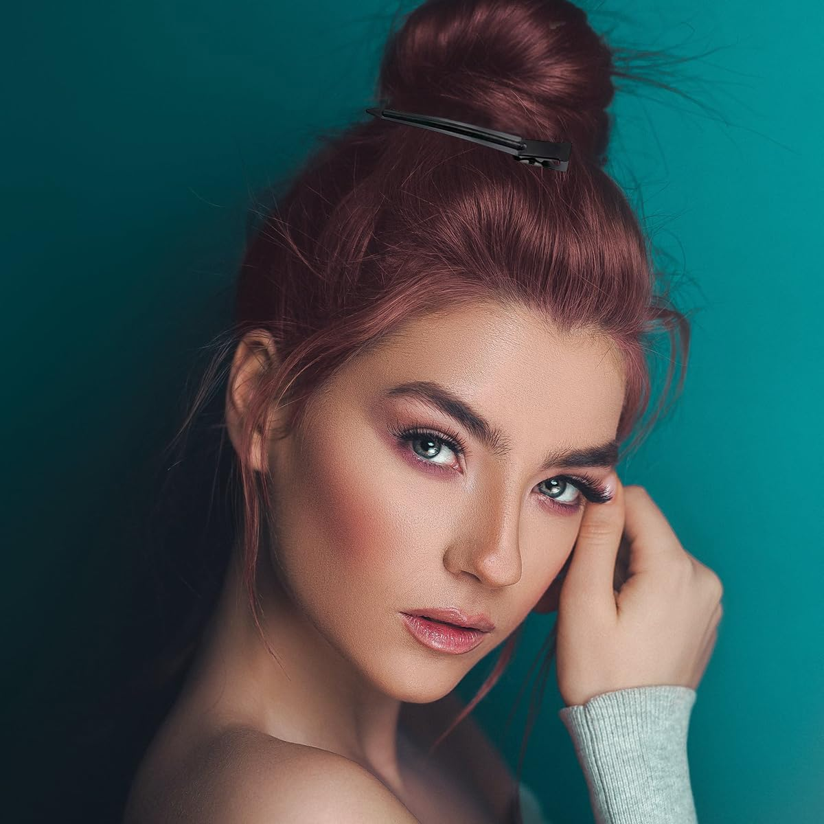 Hair Clips, Hairdressing Supplies, 20 Pieces 9 Cm Hair Clips, Women'S Metal Hair Clips, Section Clips, Hairdresser Hair Clips, Women'S Hair Clips, No Trace Hair Clip Clips for Thick and Thin Hair image number 4