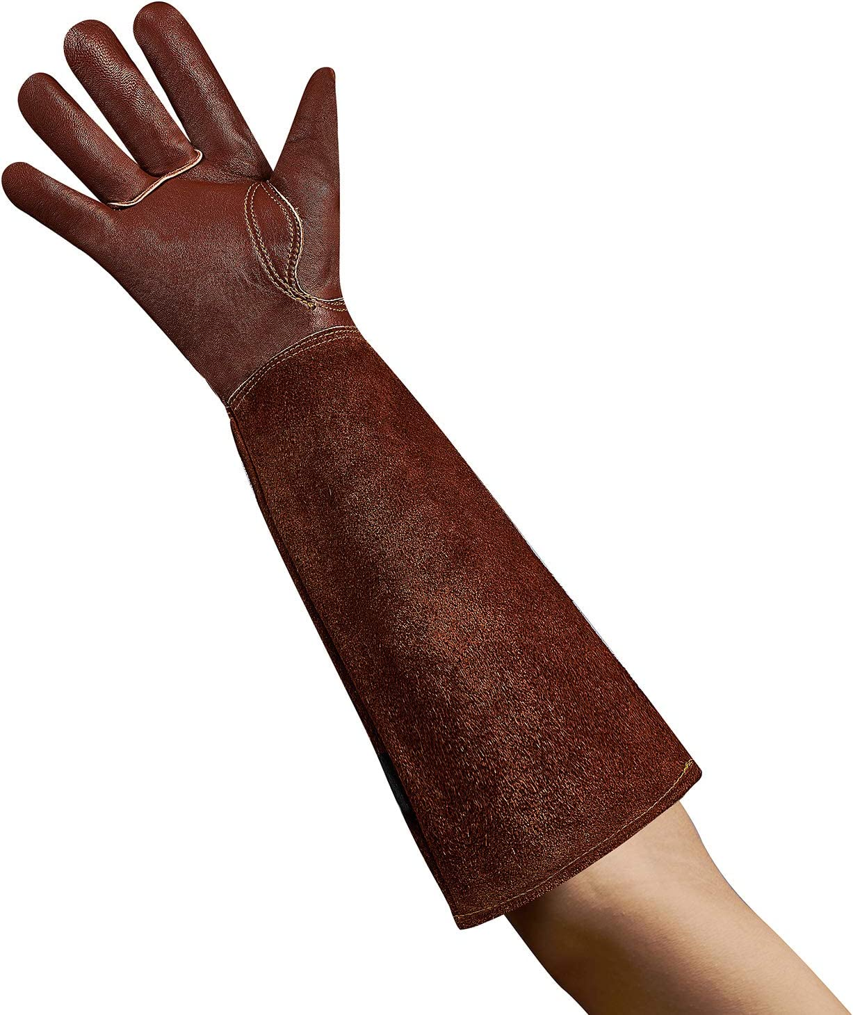 Rose Pruning Thorn Proof Garden Gloves for Men and Women with Long Gauntlet image number 3