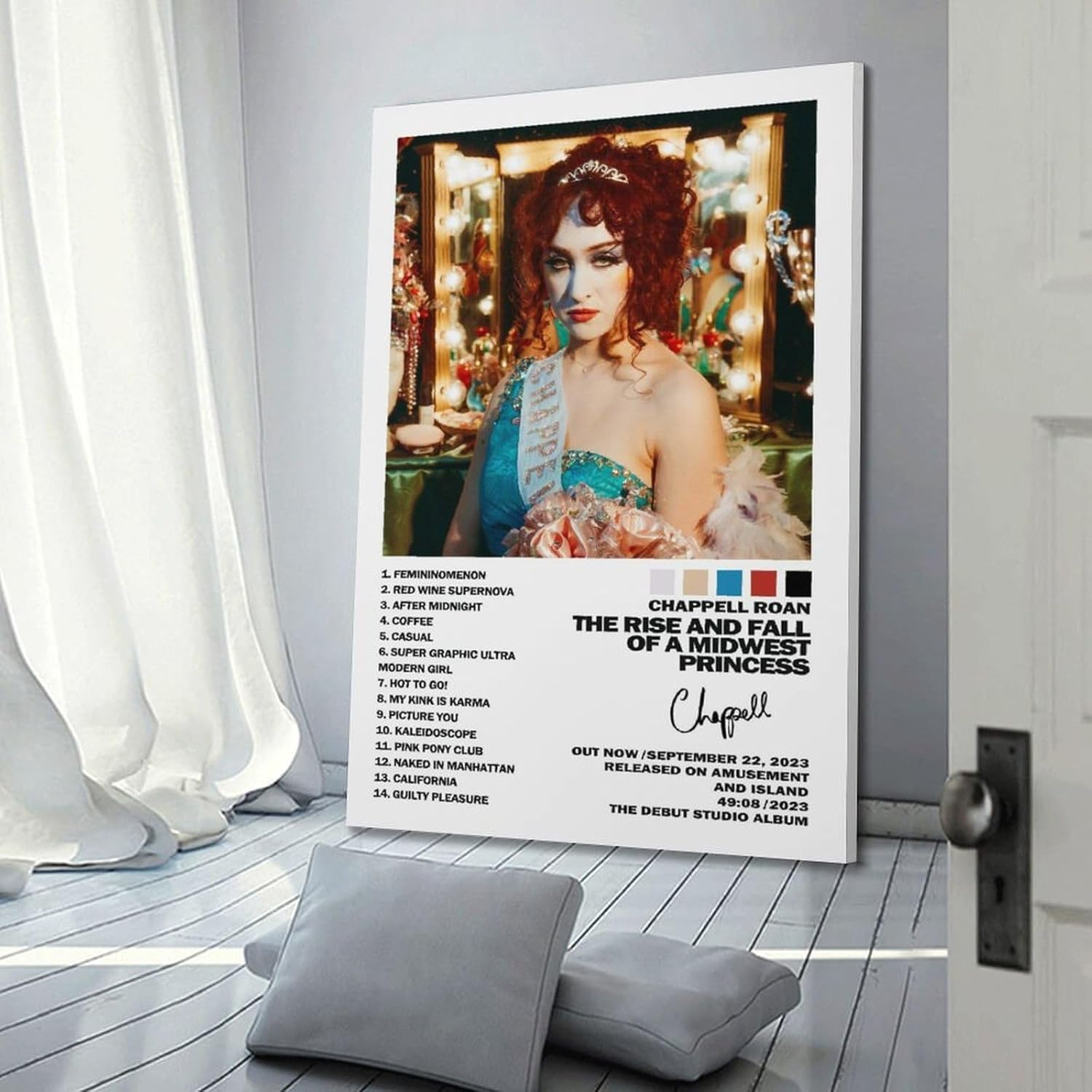 Art Chappell Canvas Album Poster Roan Music Poster Canvas Painting Wall Art Picture Home Decor Print for Bedroom Living Room Dorm Study Bar Office 24X36Inch(60X90Cm) image number 2