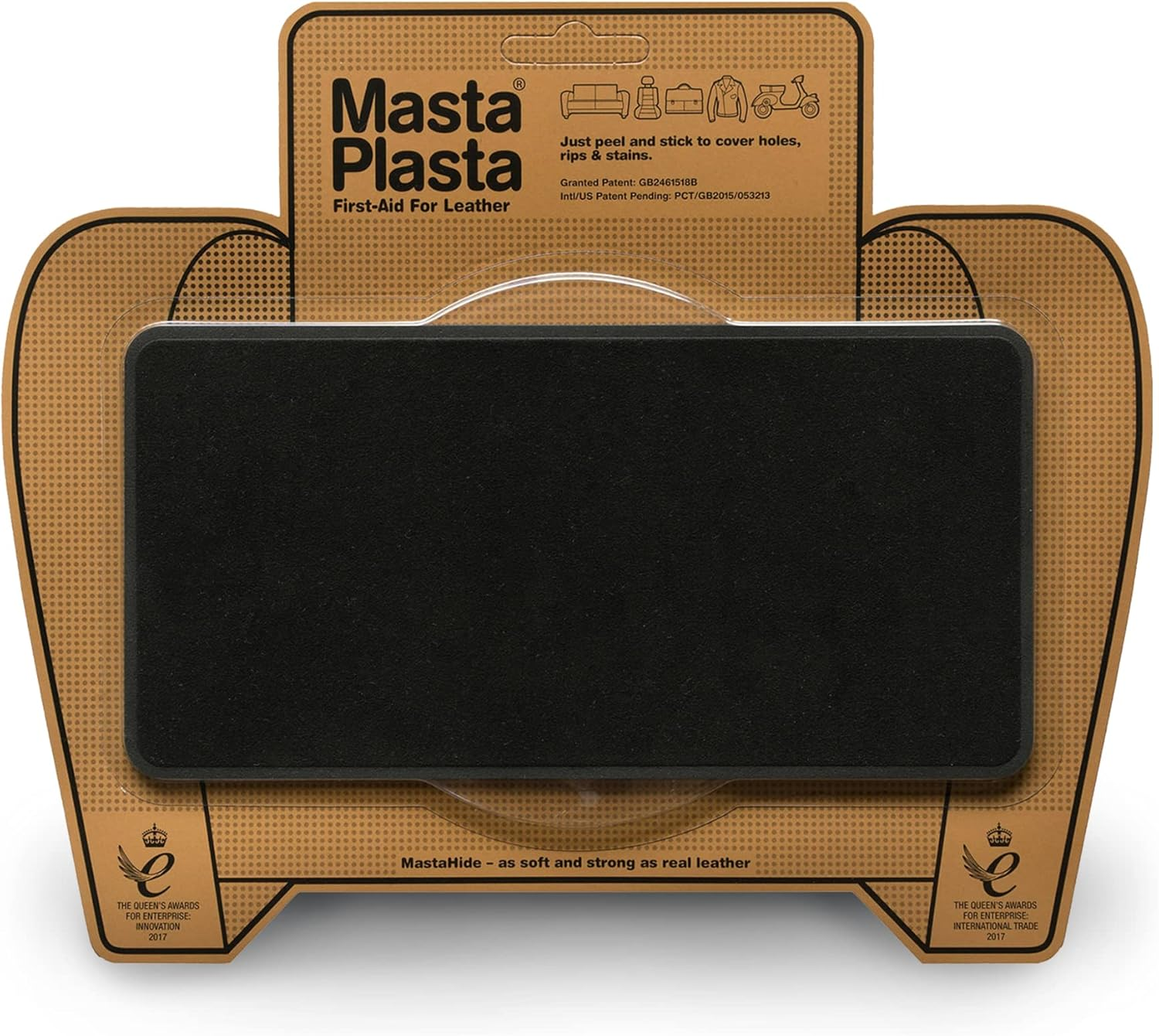 Black Mastaplasta Self-Adhesive Premium Suede Repair Patches. Choose Size/Design. First-Aid for Sofas, Car Seats, Handbags, Jackets