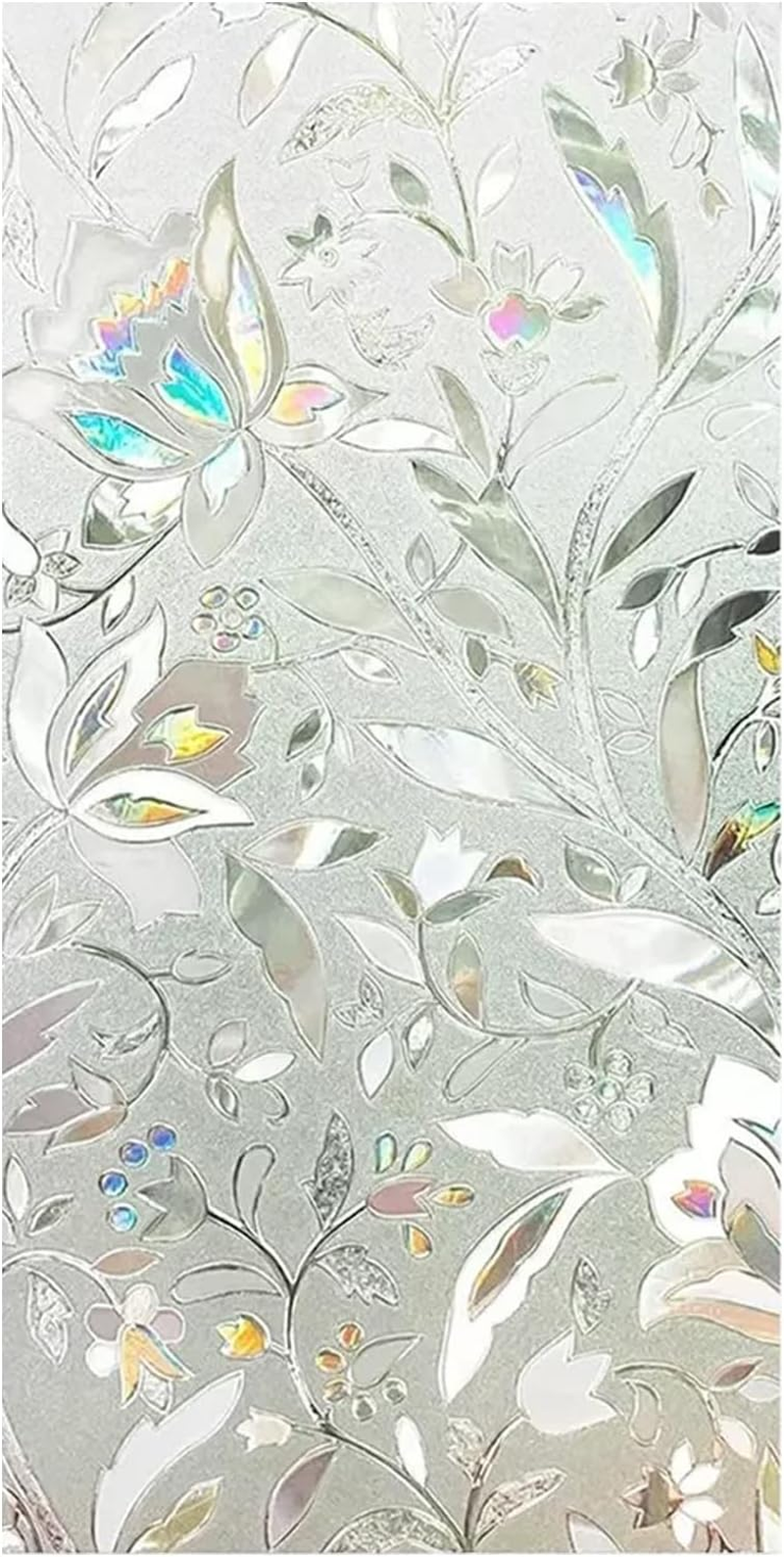 Window Decorations 60X300Cm 3D Pattern Self Adhesive Window Privacy Film Static Cling Window Sticker for Home Office image number 2