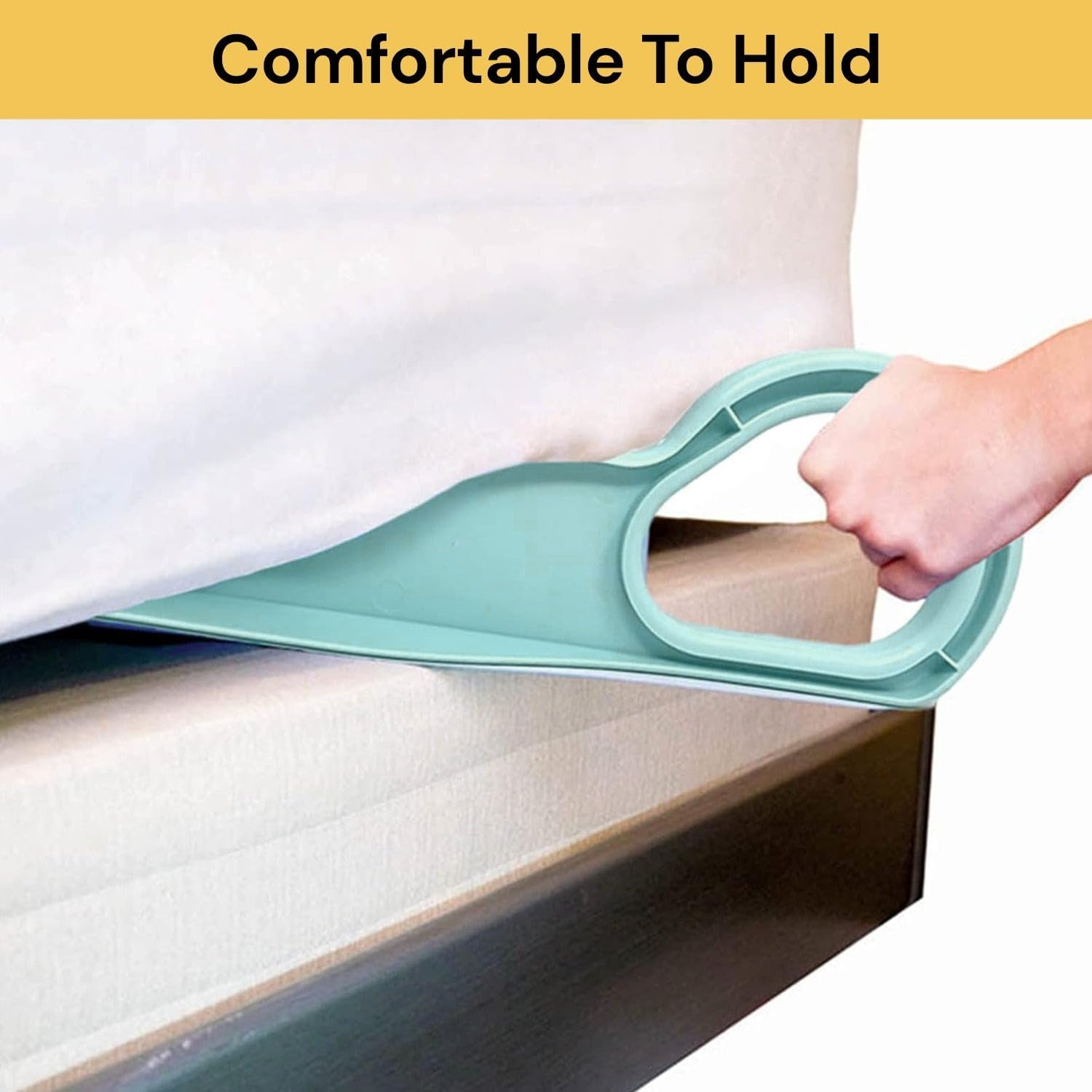 EZONEDEAL Mattress Lifter, Ergonomic Mattress Wedge Elevator, Bed Making & Mattress Lifting Handy Tool Alleviate Back Pain, Mattress Wedge Elevator-Light Blue image number 6