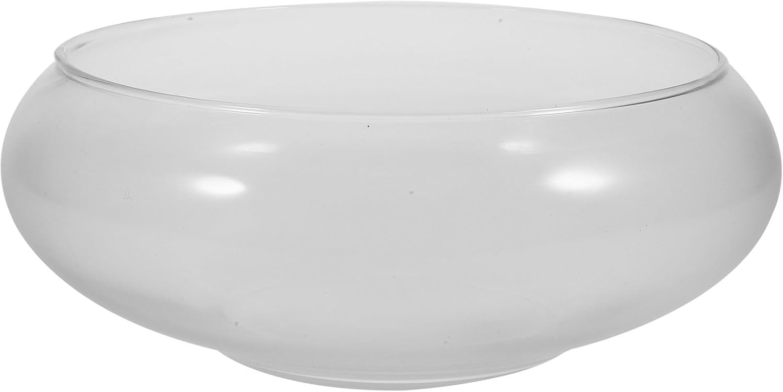 Betta Tank Glass Fish Bowl Flower Glass Vase Bowl Clear Wide Mouth round Vase Terrarium Air Plant Hydroponic Succulent Planter Floral Container Vase for Home Office Wedding L image number 6