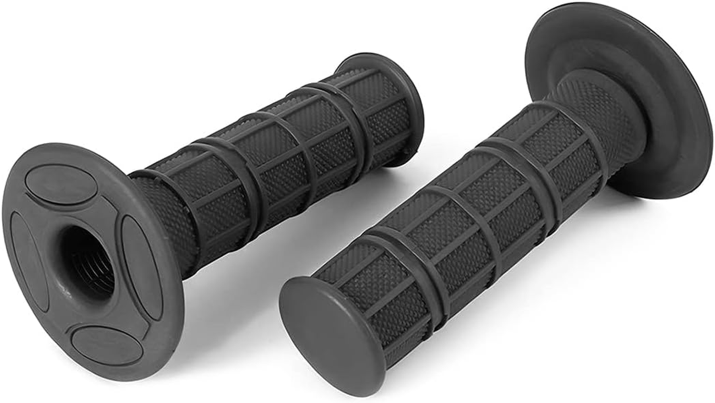 1" 25Mm Motorcycle Hand Grips, 2Pack Non Slip Rubber Handlebar, 1 Inch Diameter Comfortable Hand Bar Thruster Grips, Universal for Motorcycle, Offroad, Honda, Kawasaki, Suzuki