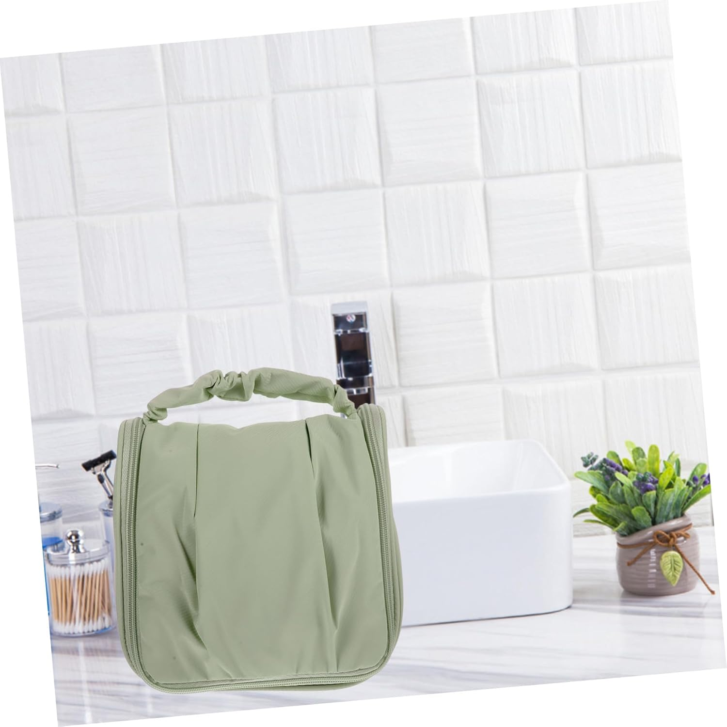 TOYZFRIENDY Large Travel Makeup Bag Toiletry Bag Key Wallet Phone Holder Napkin Pocket for Men Outdoors