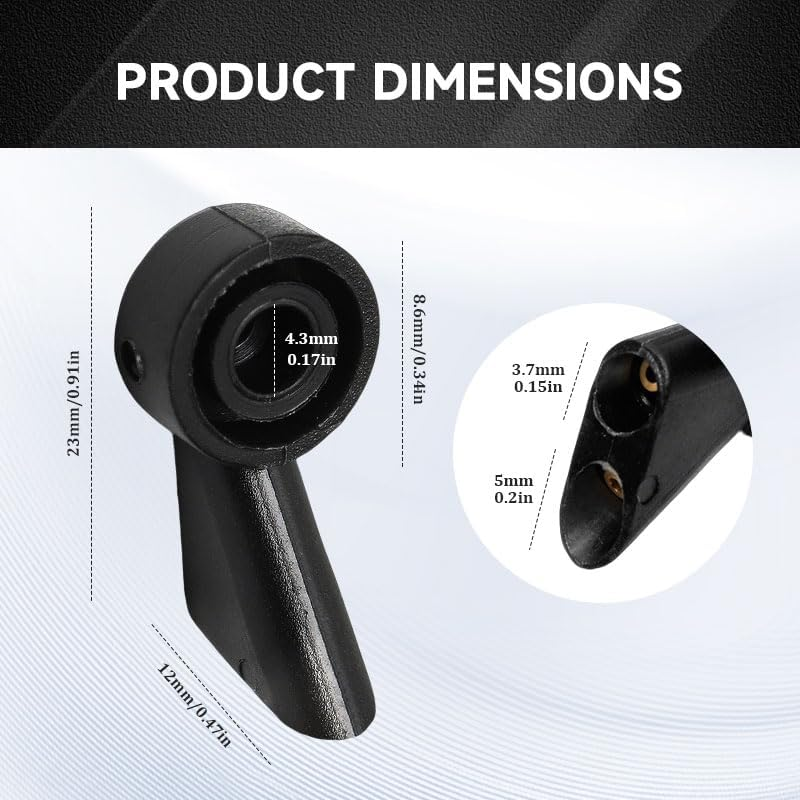 4 PCS Rear Windshield Washer Nozzles, Universal 2-Hole Spray Jet Adjuster Kit with Even Water Discharge, Compatible with Audi A1 A3 A6 Q3 Q5 Q7 S4 SQ5 Models, Durable ABS Plastic image number 1