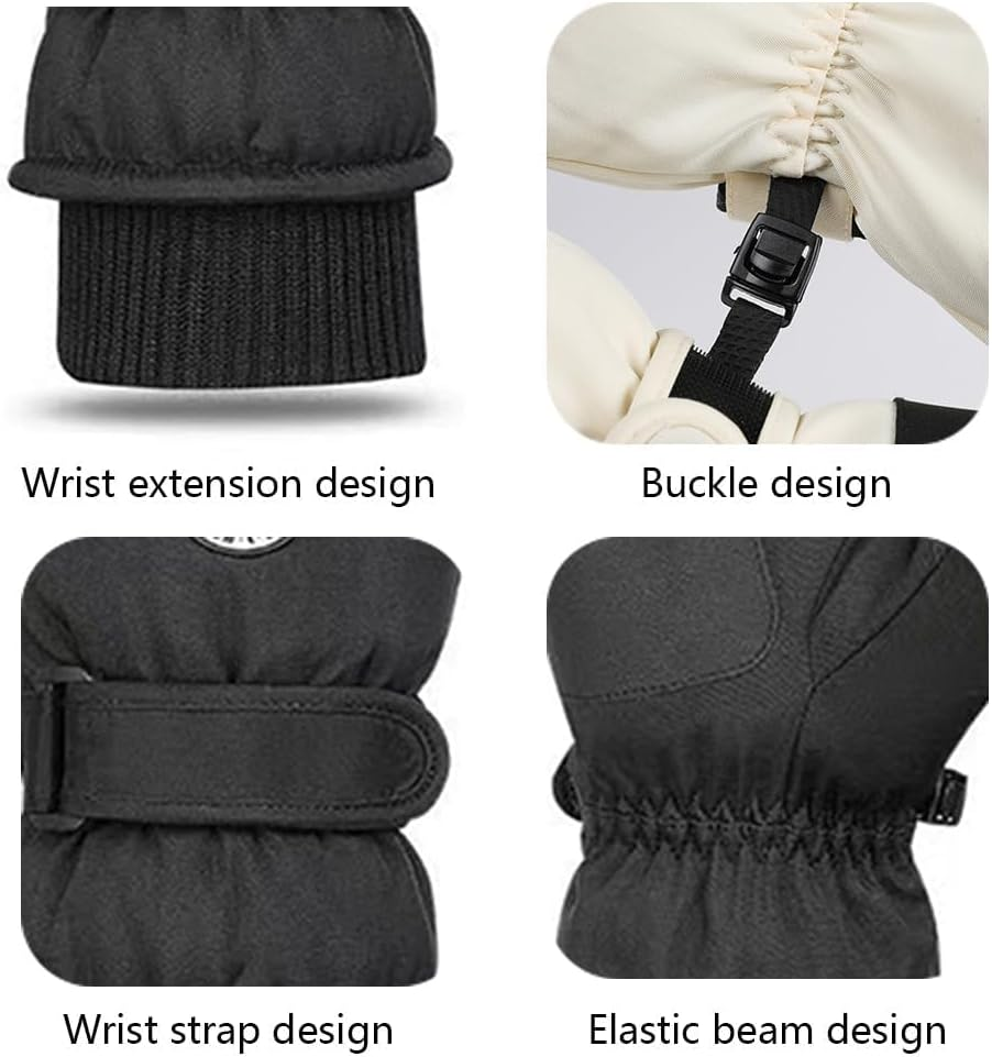 ZANZER Ski Gloves, Winter Touchscreen Snow Gloves Winter Gloves Women for Cold Weather, Windproof Snowboard Gloves for Ski Driving Cycling Hiking Running image number 7