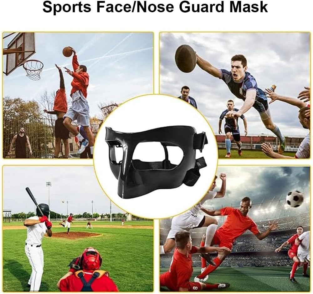 Nose Guard for Broken Nose, Nose Guard for Sports, Protective Face Masks for Basketball and Soccer Sports, Adjustable for Adults and Teenagers, Suitable for Men and Women image number 4