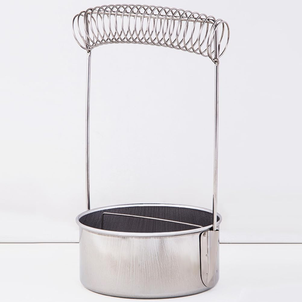 TEHAUX Paint Brush Cleaning Tub, Artist Brush Basin, Stainless Steel Paint Brush Washer, Artist Brush Cleaner, Art Brush Bucket Watercolor Brush Cleaner Plastic Wash Bucket No Cover Brush Holder image number 2