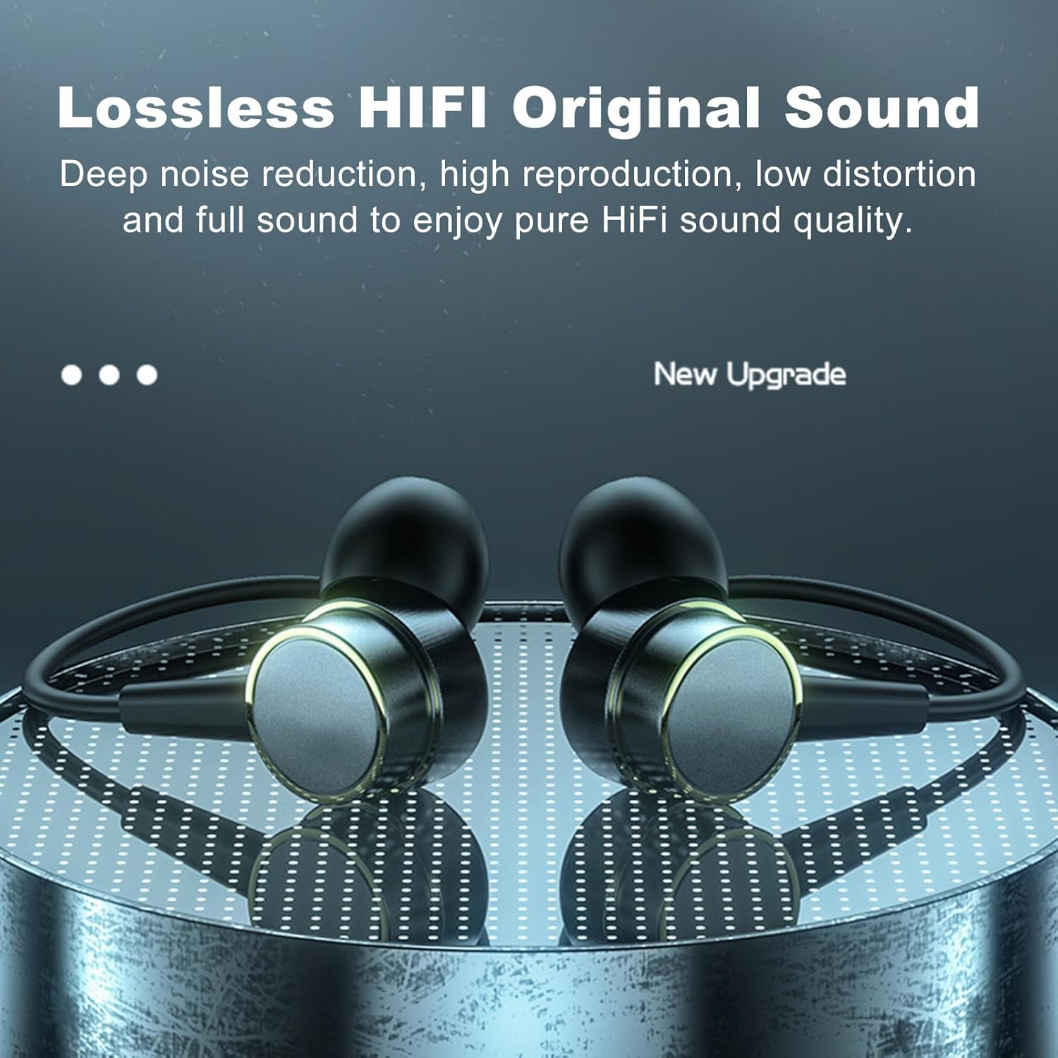 Wireless Headset Neckband BT5.1 Sports Neckband Earbuds In-Ear Deaign Ultra-Light Weight Noise Canceling Hifi Sound Quality Long Usage Time Earphones with Mic Button Control, for Sports Office Green image number 1