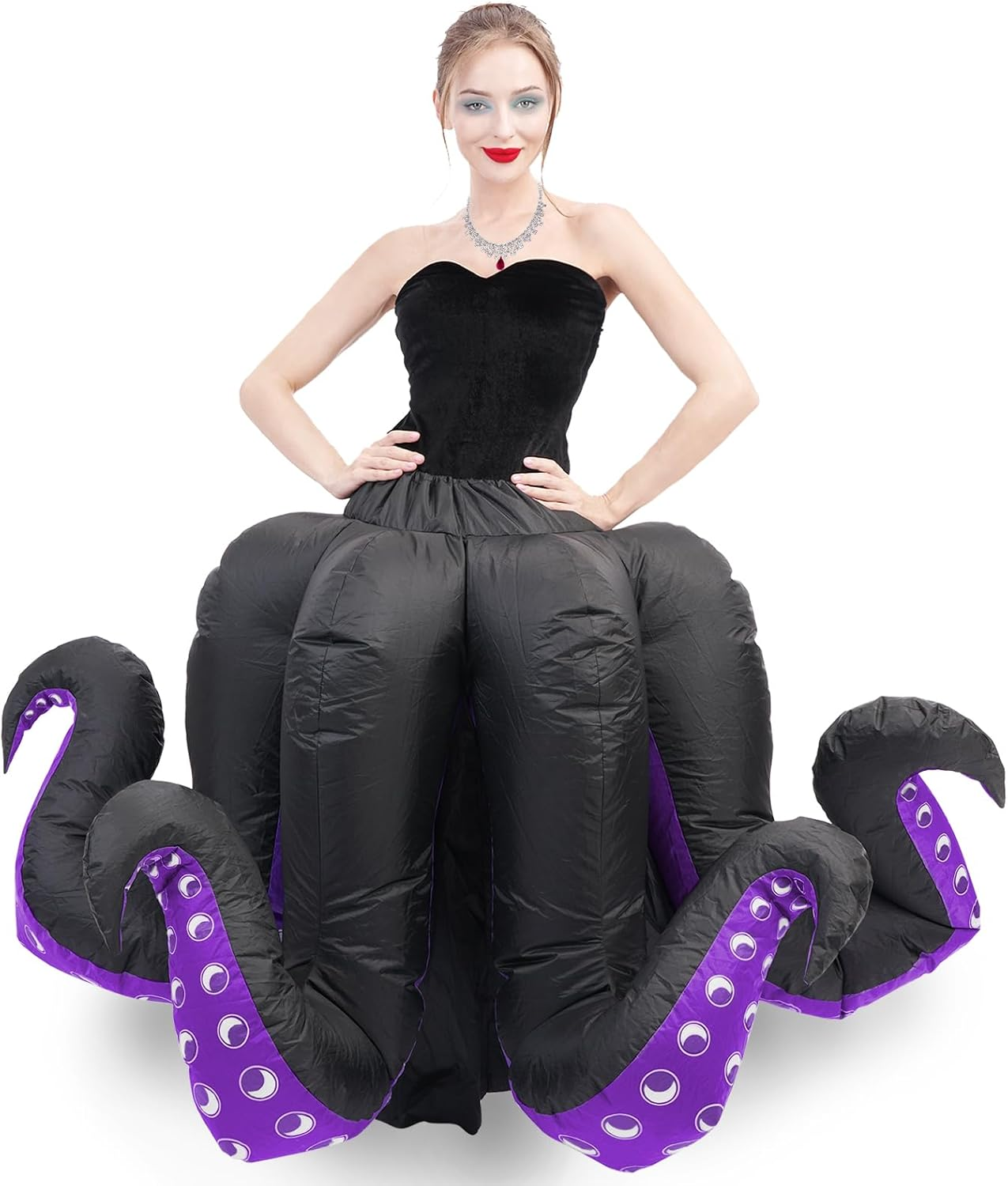 Inflatable Octopus Costume for Costume Women Octopus Halloween Blow up Costumes Cartoon Cosplay Party