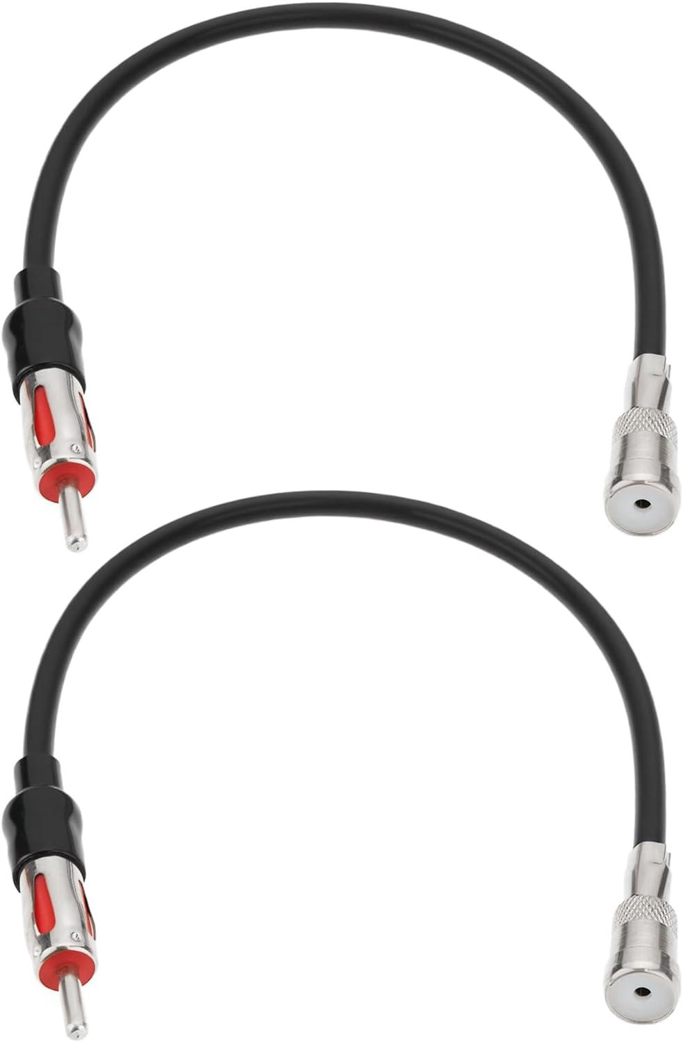 2Pcs Car Radio Stereo Antenna Adapter Compatible with VW Compatible with Ford Focus Compatible with Benz Compatible with BMW image number 1