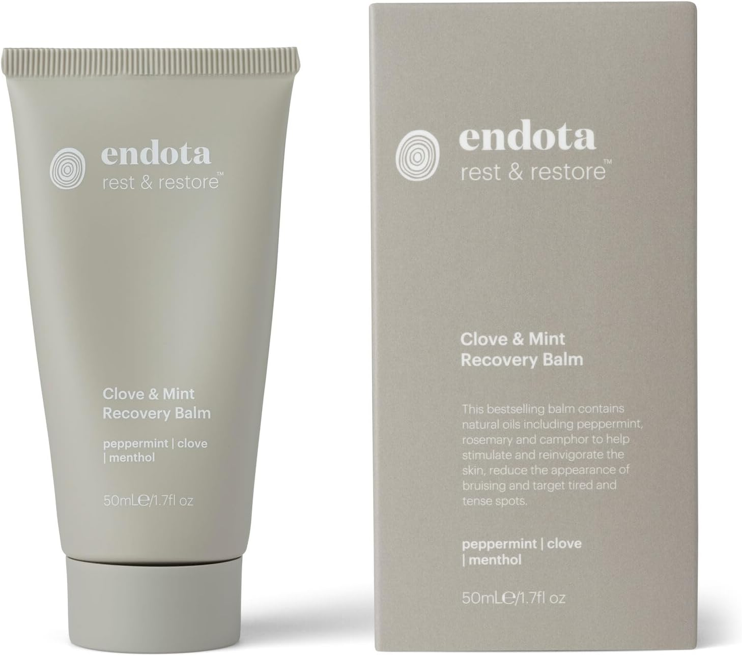 Endota Organics Clove and Mint Recovery Balm 50 Ml, a Recovery Balm Containing a Soothing Blend of Essential Oils.