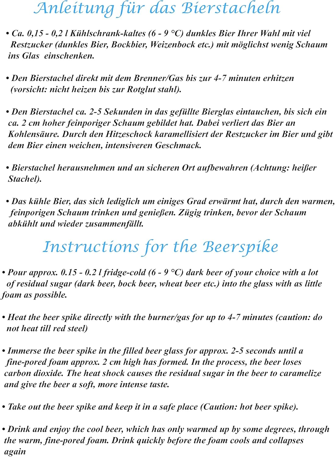 INDIAN STORE 24 Beer Spike Beer Caranelizer Beer Carameliser Beer Warmer Real Wood Handle 100% Food Safe and Rustproof Stainless Steel Ball (Shape 3) - Shape 2 image number 2