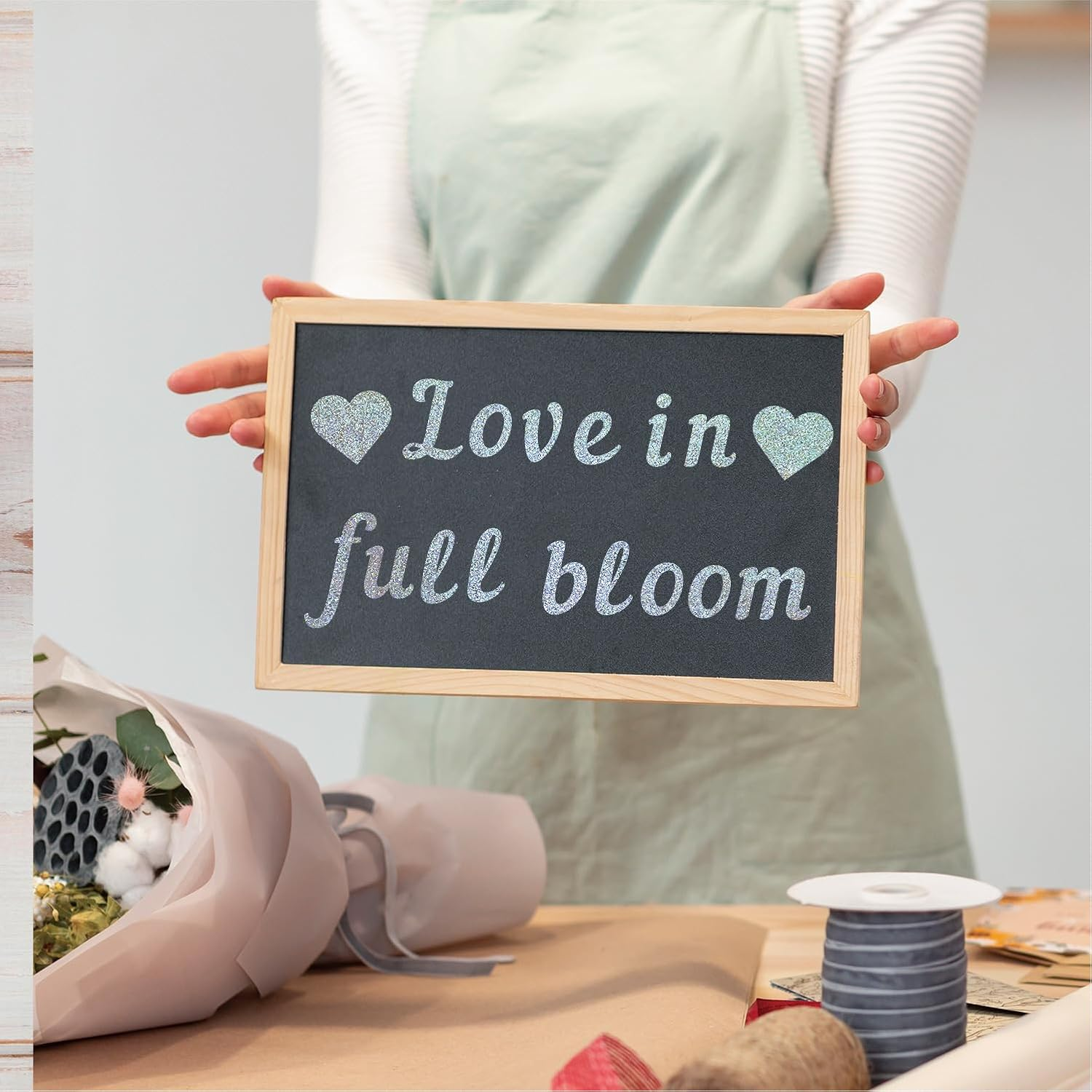 Gold Letter Stickers Glitter Alphabet Stickers Self Adhesive Waterproof Vinyl Small ABC Letters for Graduation Cap Water Bottles Cup Mailbox Number Scrapbooking Sign Crafts (5 Gold+5 Silver) image number 3