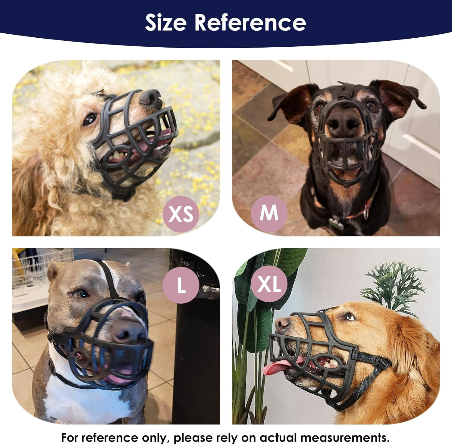 Dog Muzzle, Breathable Basket Muzzles for Small, Medium, Large and X-Large Dogs, Stop Biting, Barking and Chewing, Adjustable and Comfortable Secure Fit Dog Mouth Cover (XL - Labrador, Black) image number 6