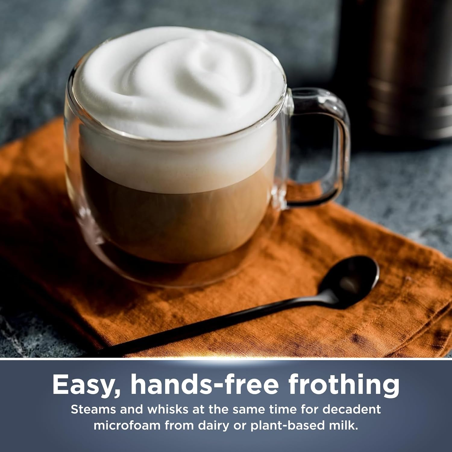 Ninja Luxe Caf&eacute; Premier Espresso Machine, 19 Settings, Dual Froth System & Assisted Tamper, 3 Machines in 1, Espresso, Filter Coffee & Built-In Grinder & Scale, Cyberspace ES601ANZ image number 4